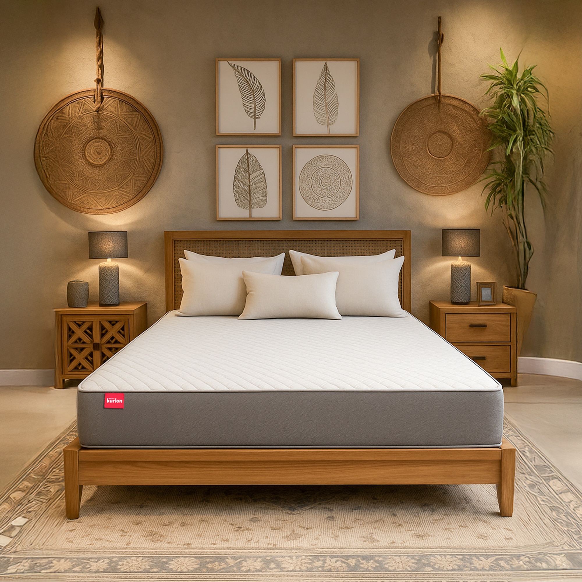 Kurlon Ortho, Medium-Firm Support 6 inch Single Memory Foam Mattress (L x W: 72 inch x 42 inch) - Kurlon