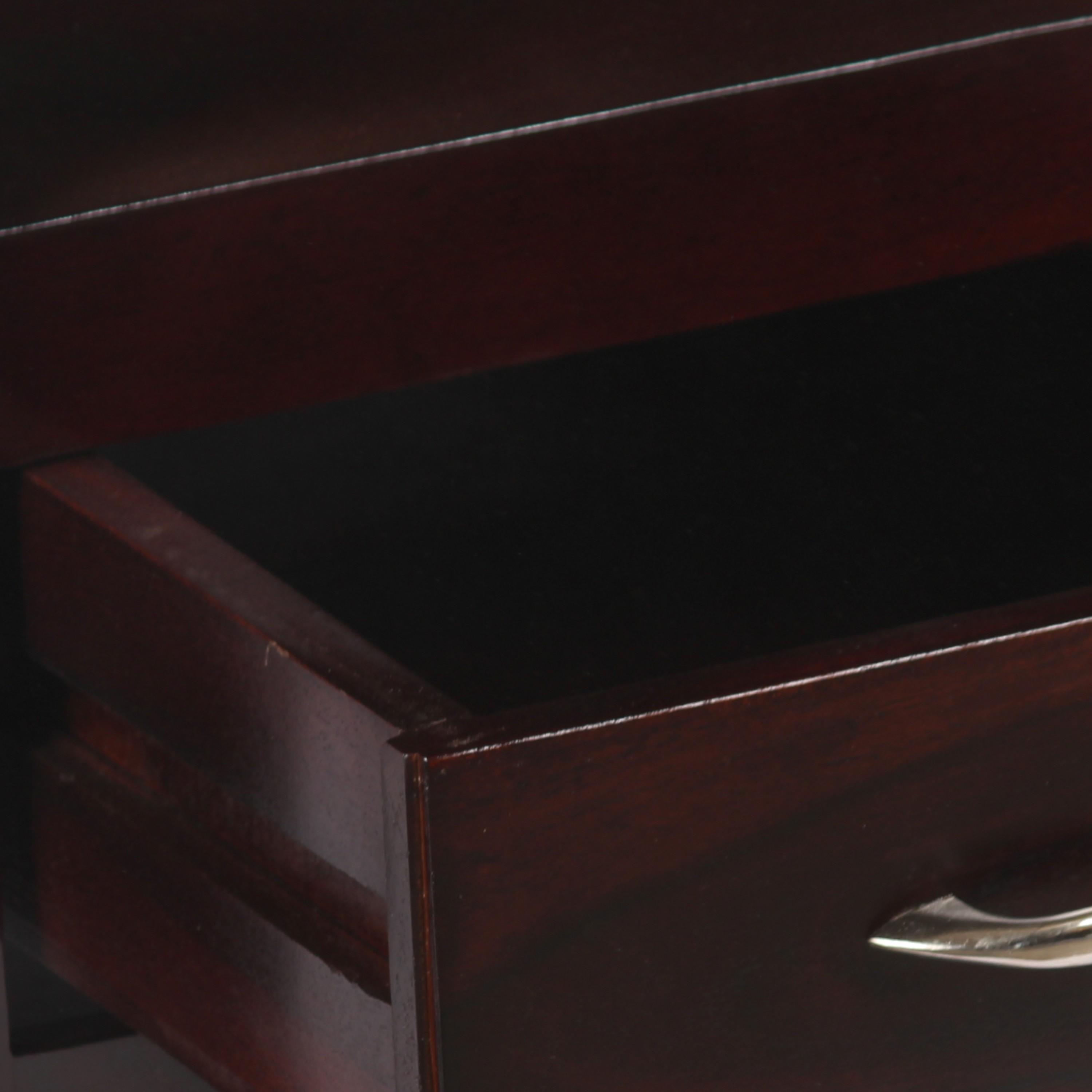 Allen Sheesham Wood Console Table in Dark Walnut Finish