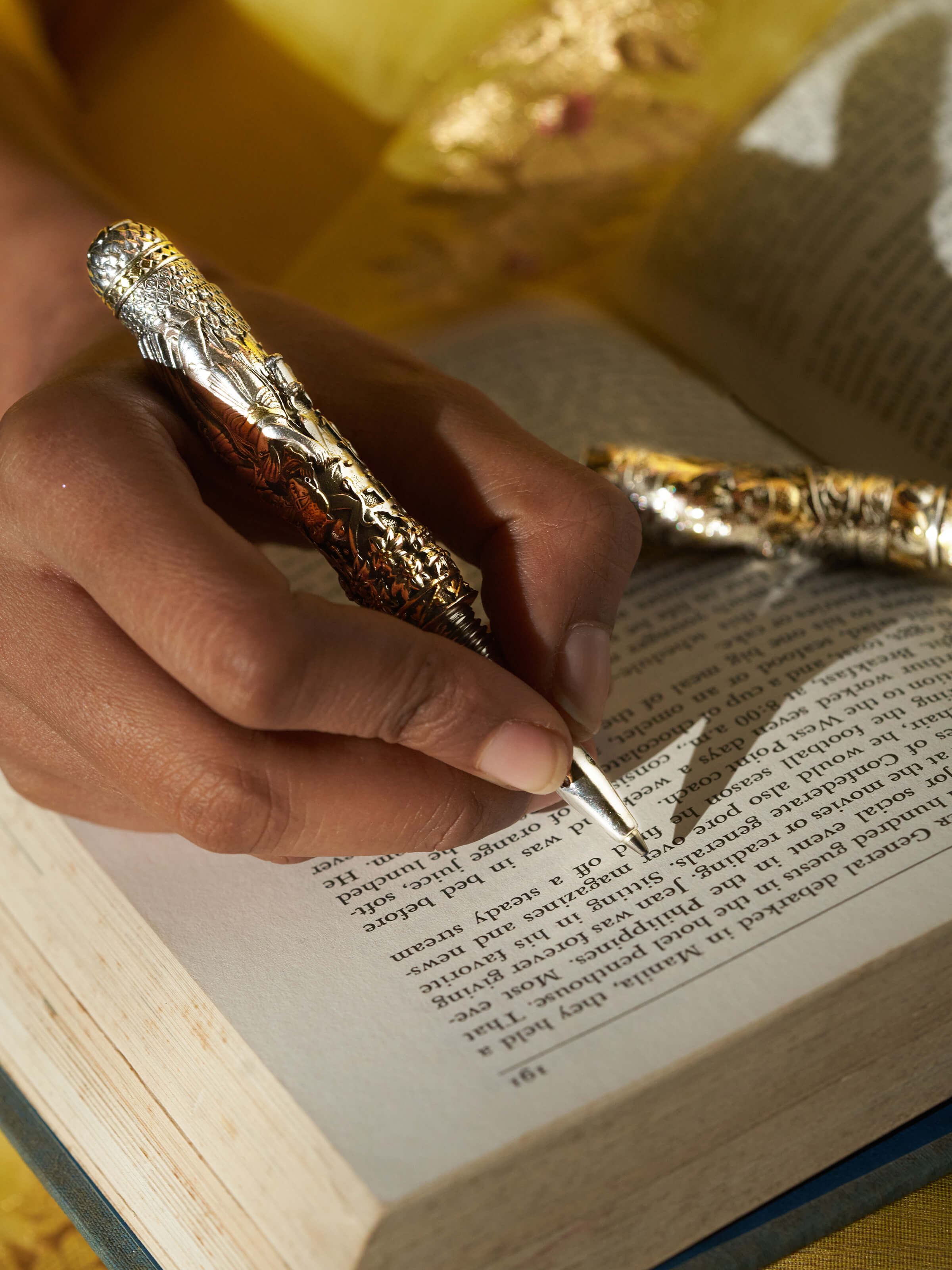 Front view of Tribal Silver Collar Necklace by Swadesh displaying bold tribal design and polished silver finish