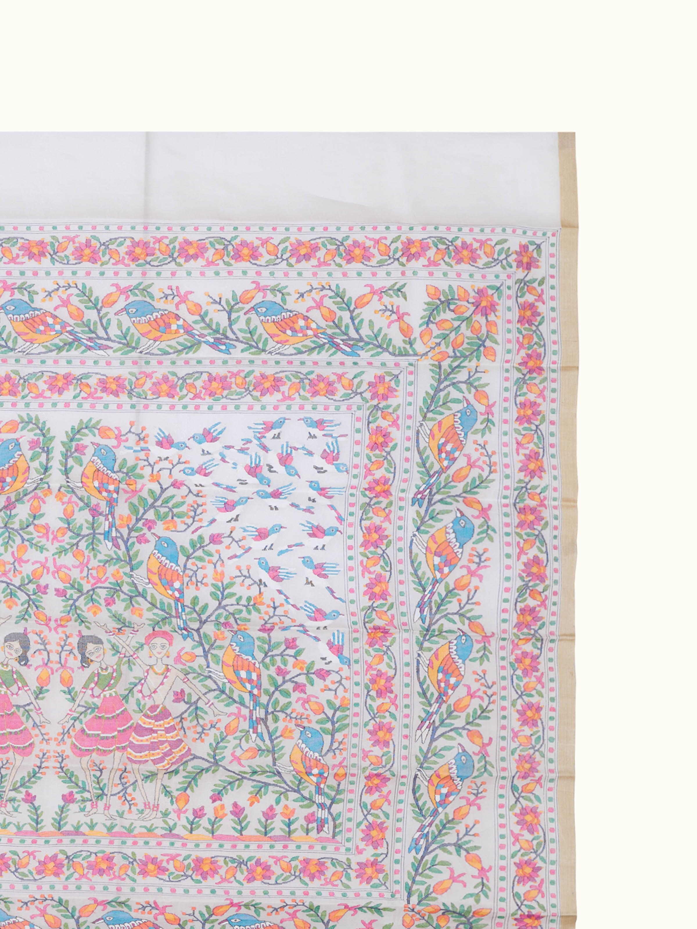 Village Festivity Jamdani Wall Hanging