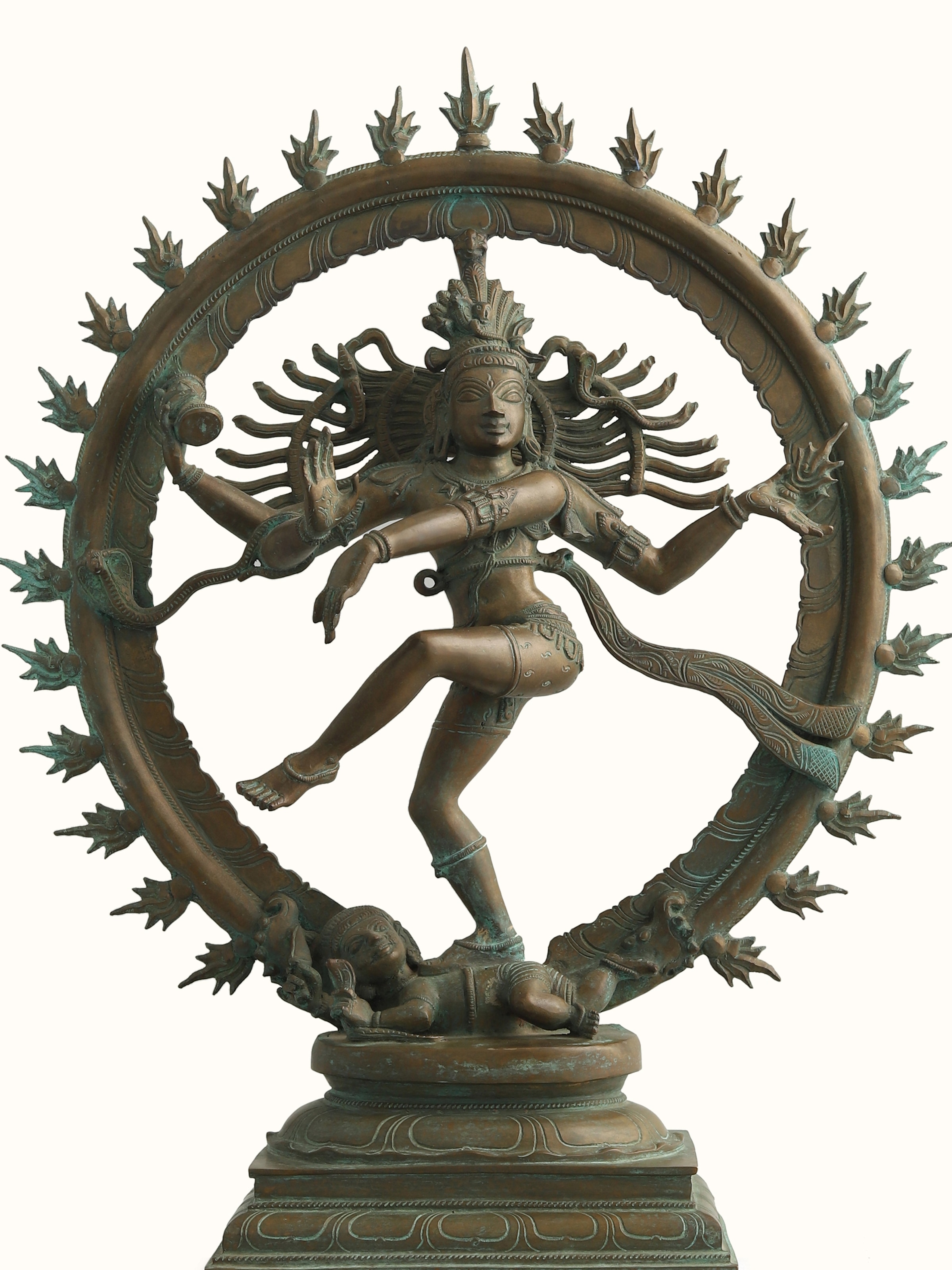 Detail shot of Celestial Natrajan Bronze Casting Idol