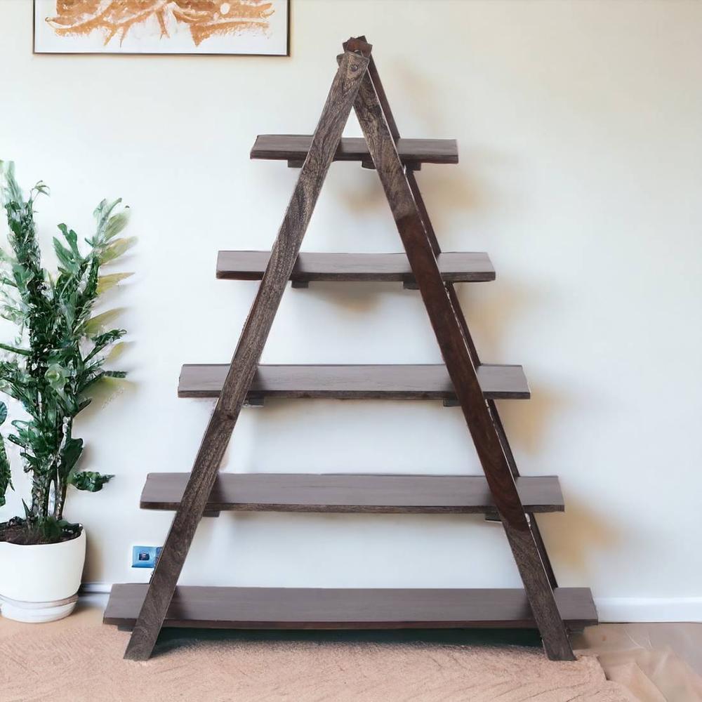 Kassel Sheesham Wood Book Shelf in Mahogany Finish