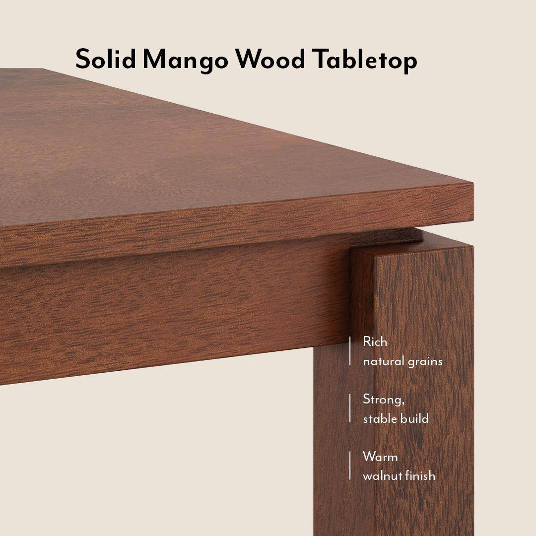 Atlas Solid Wood 4 Seater Dining Table With Meryl Lounge Chairs