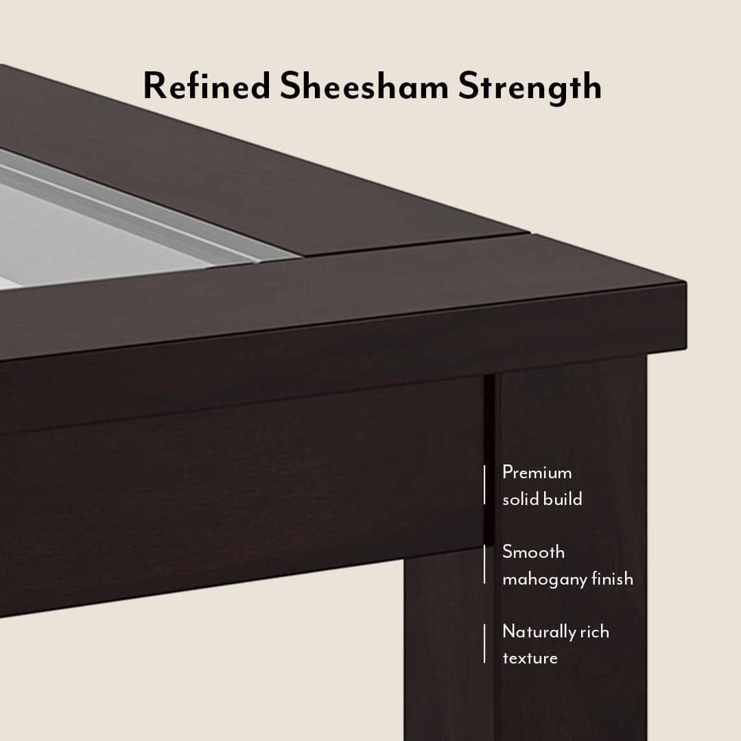 Floyd 6 Seater Dining Table Glass Top With Set Of 6 Zella Dining Chairs