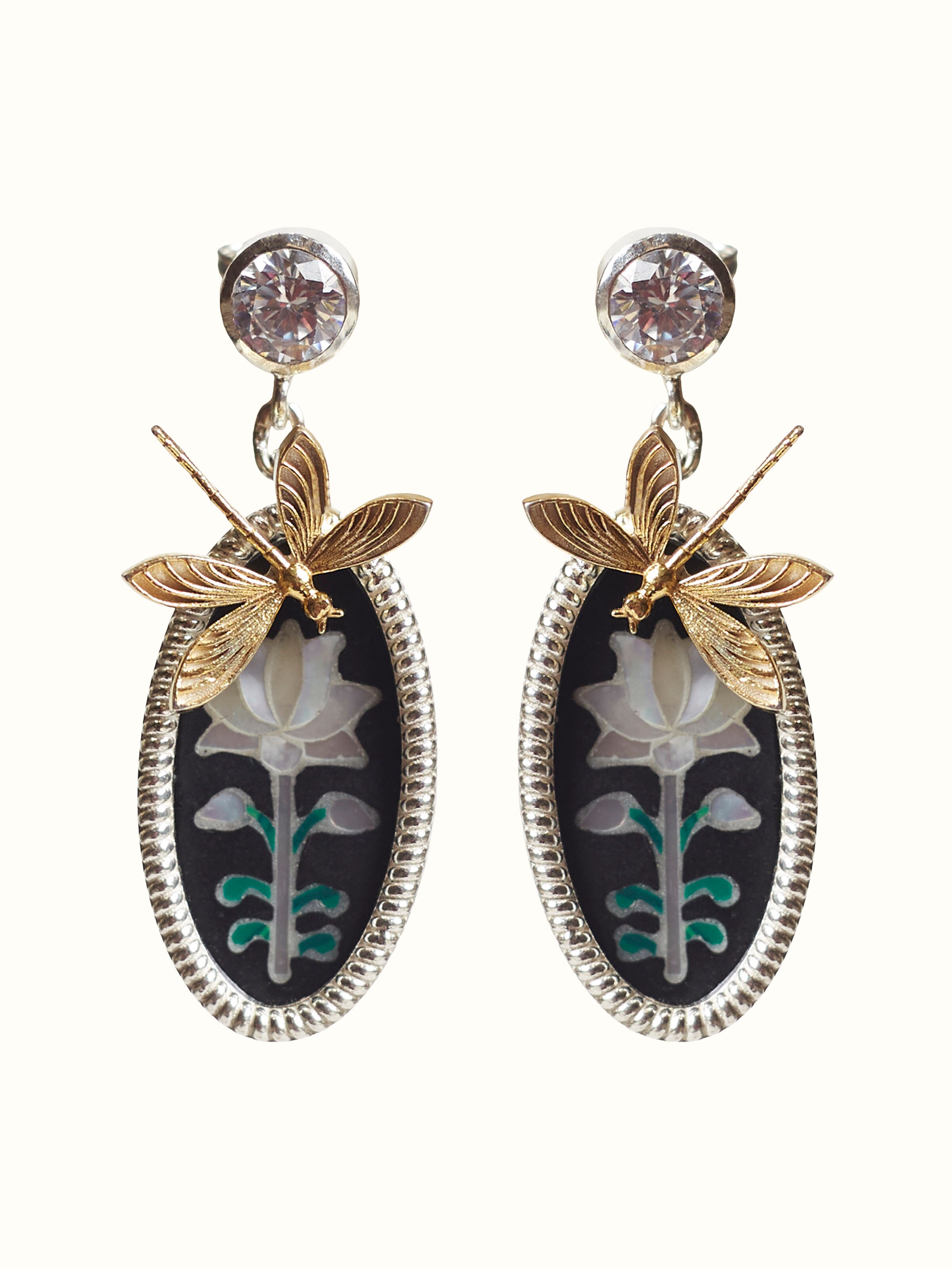 Parchinkari Silver Drop Earrings
