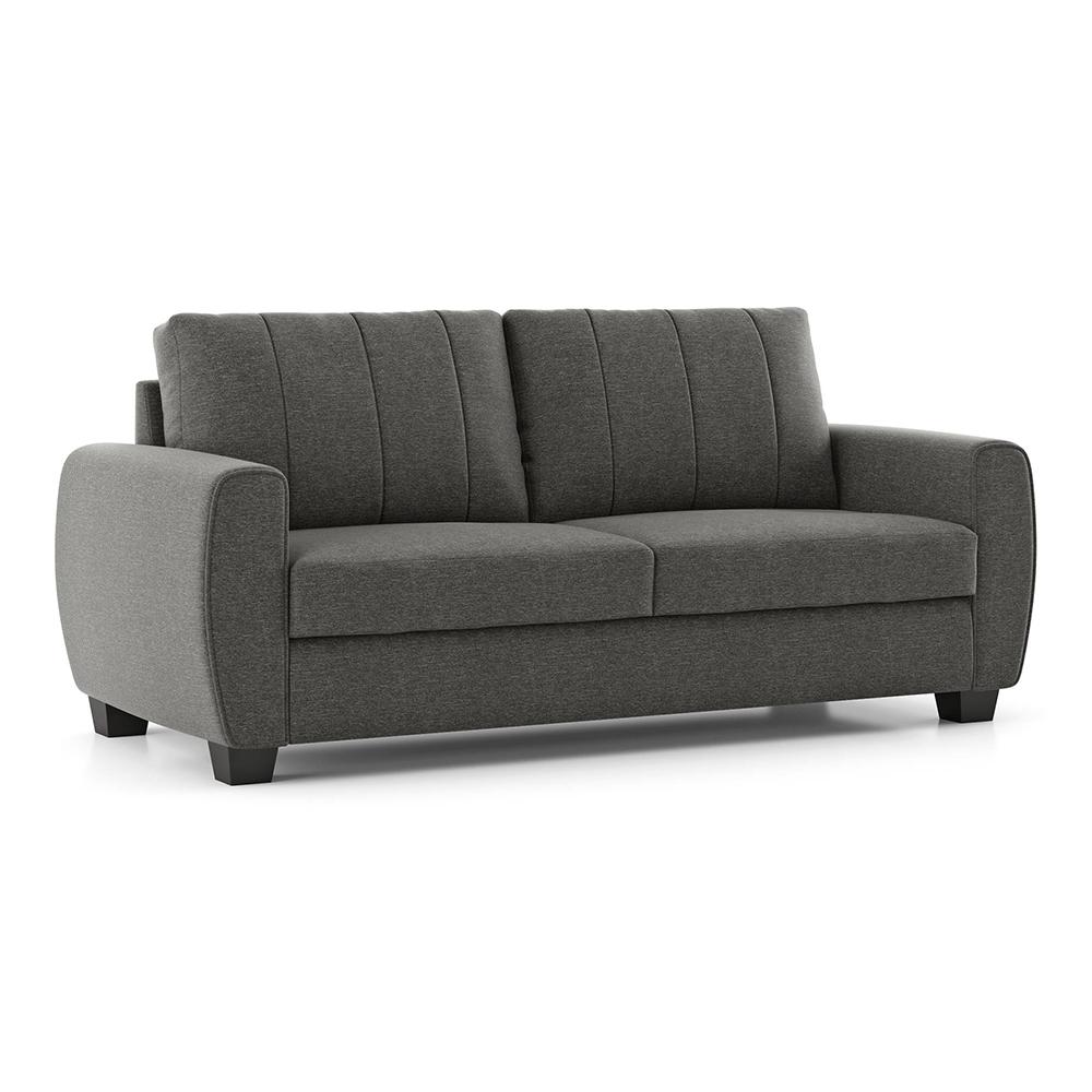 Luna 3 Seater Fabric Sofa (Slate Grey)