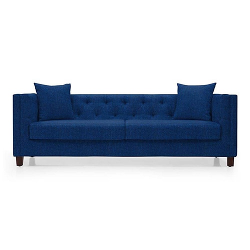 Windsor Sofa Set (Colour: Cobalt Blue, Seater: 3+2+1)
