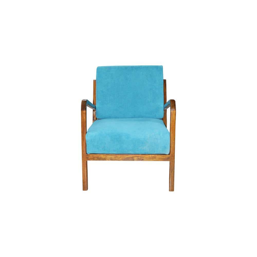 Solitude Accent Chair ( Blue Texture)