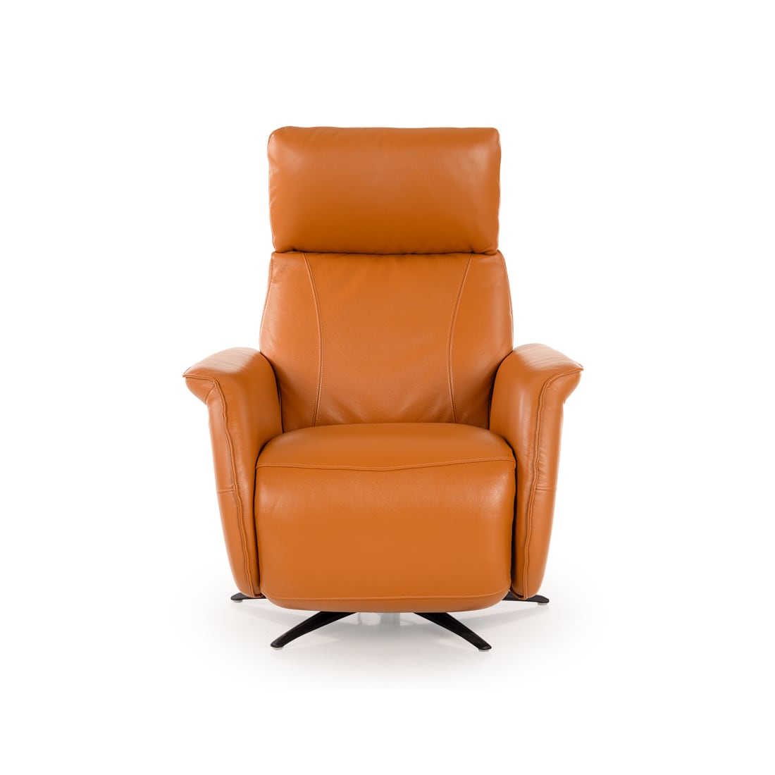 Oasis One Seater Motorized Leather Recliner in Golden Oak Brown Colour