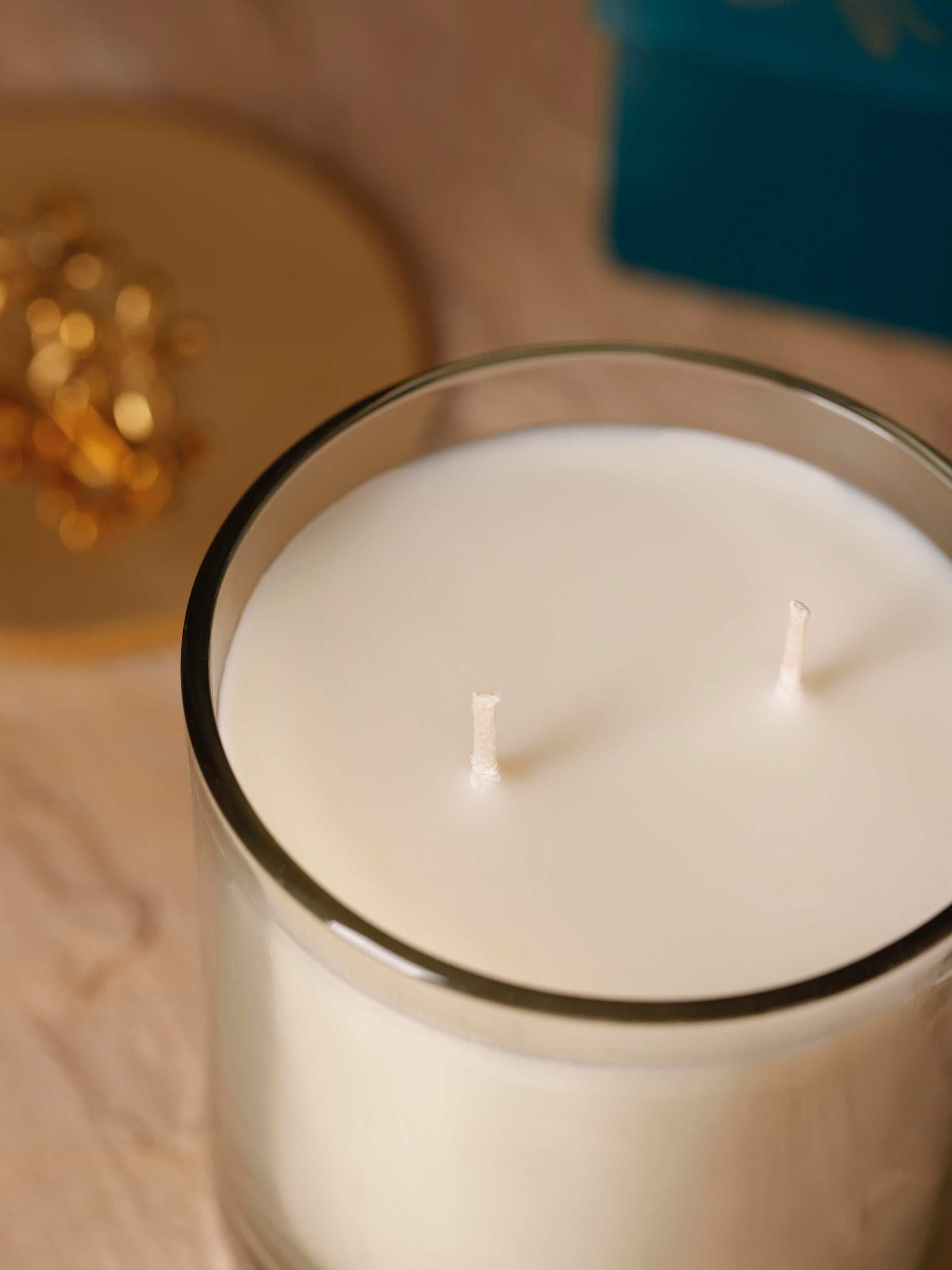 Close-up of Brass Candle emphasizing the beautiful details and craftsmanship