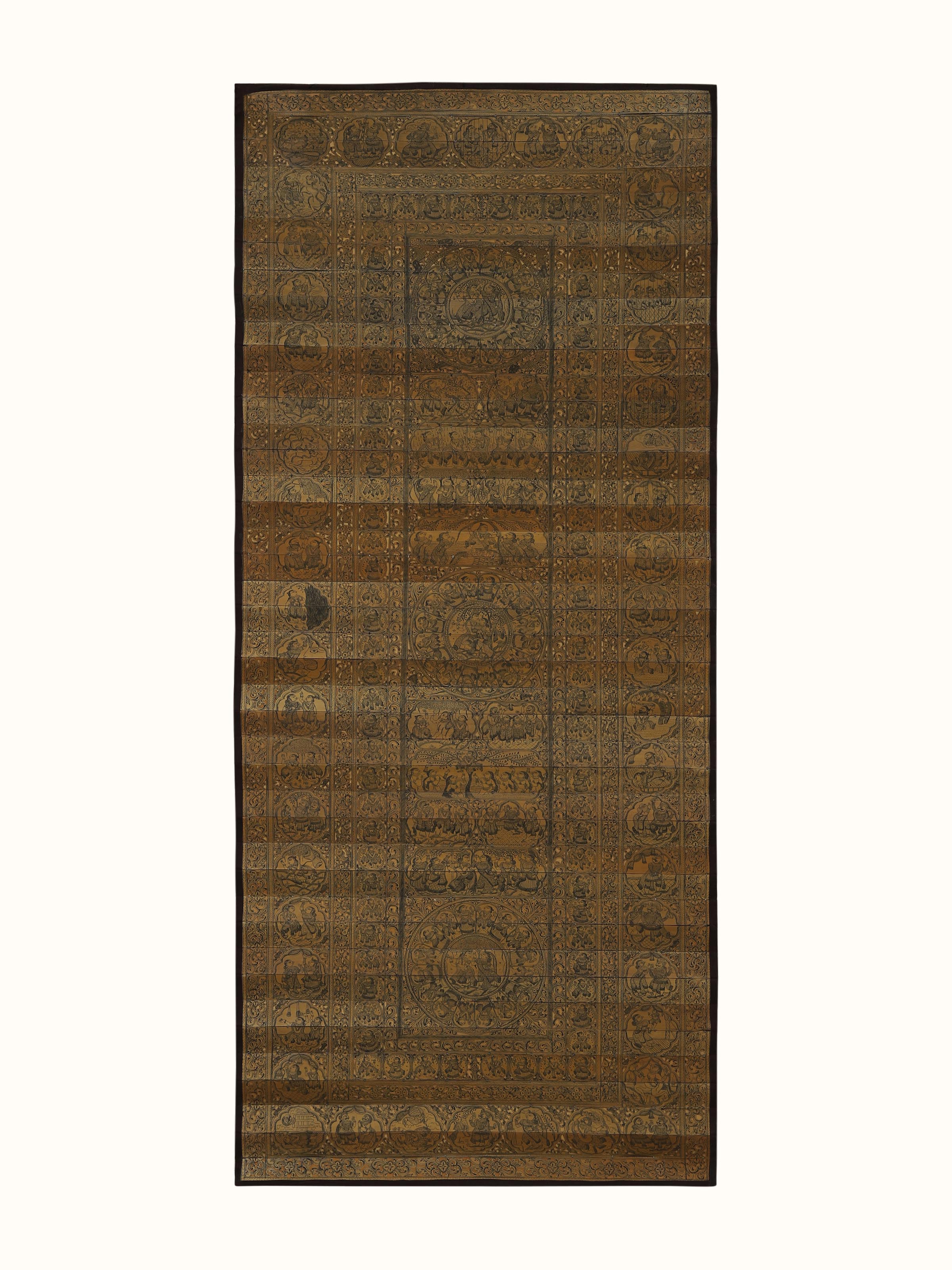 Krishna Mandala Palm Leaf Engraving
