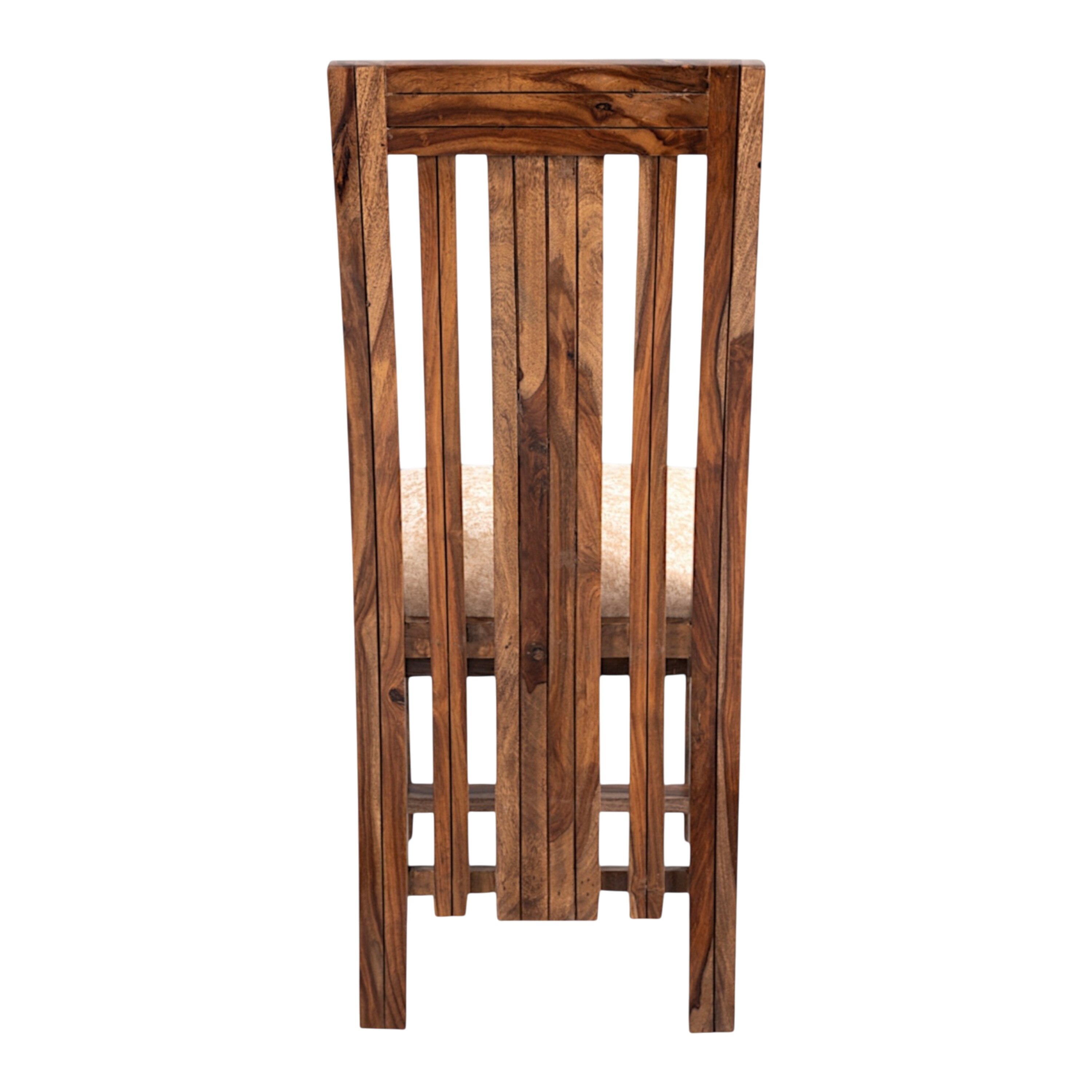 Columbus Sheesham Wood 4 seater Dining Table Set in Teak Finish