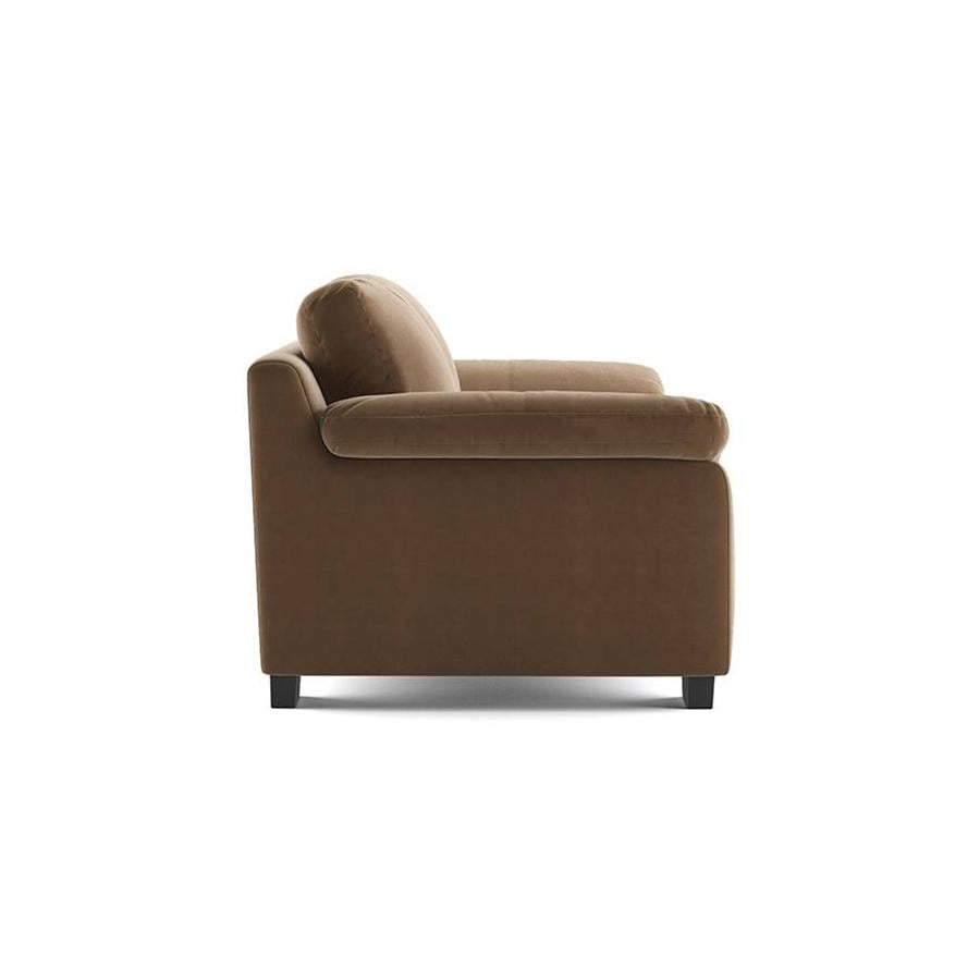 Esquel Luxe 3 Seater Fabric Sofa in Fawn Velvet Colour