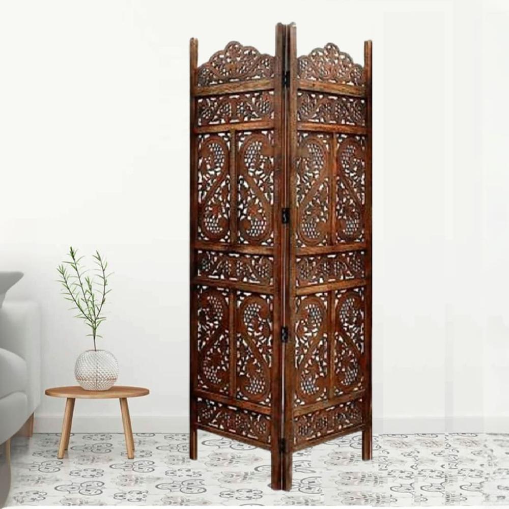 Olida Solid Wood 4 Panel Room Divider