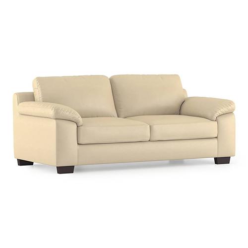 Esquel 3 Seater Leatherette Sofa in Cream Colour