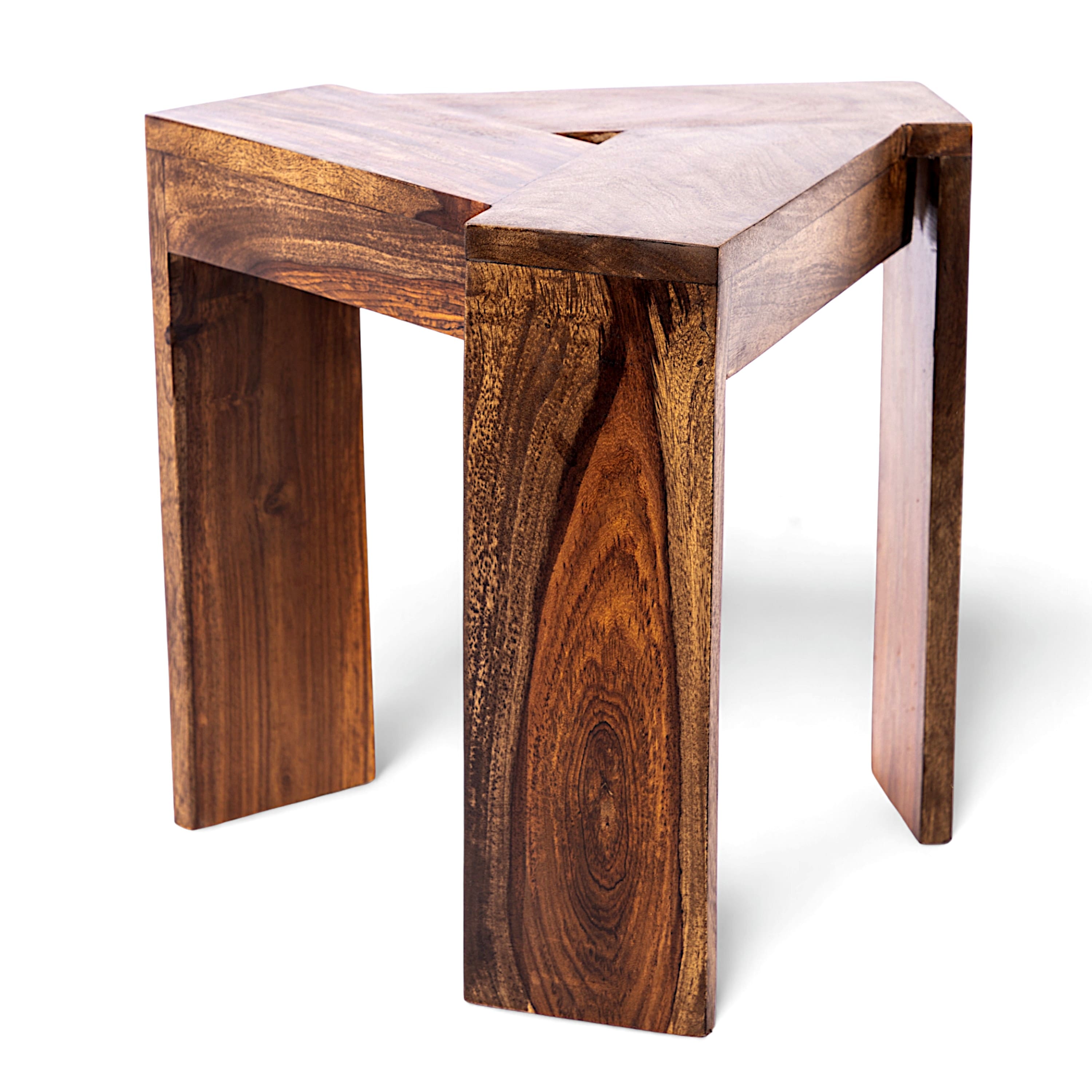 Avina End Table - Teak Finish