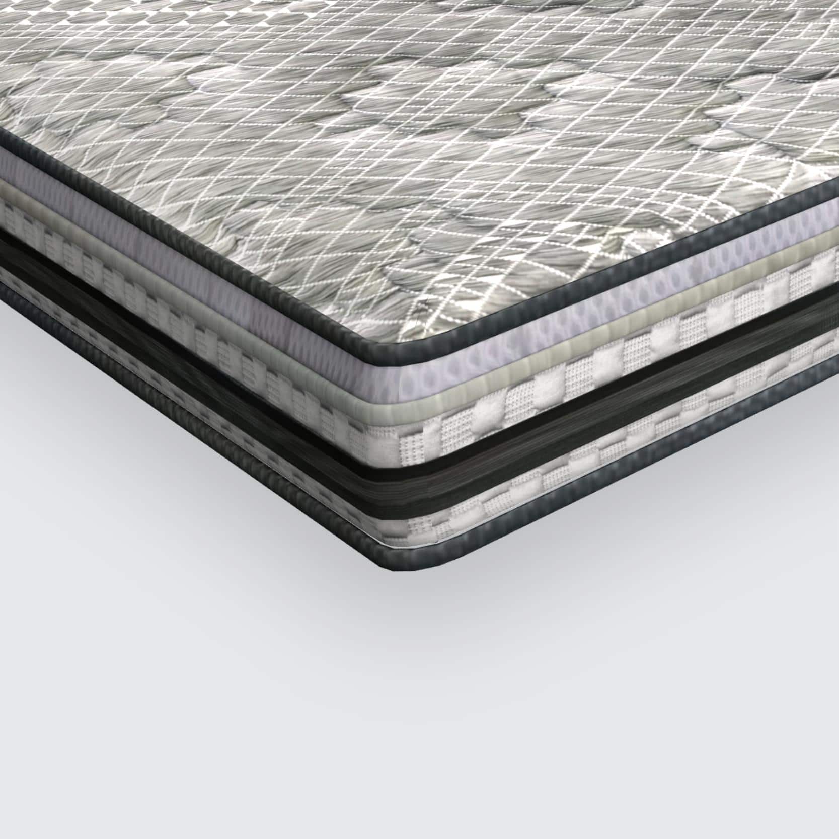 MemospaOrthopedic Euro Top With SRTX Technology 6 Inch Single Size Memory Foam Mattress (78X30 Inches), Rebonded Foam Backcare,All Side Quilted,SoftRelax Comfort