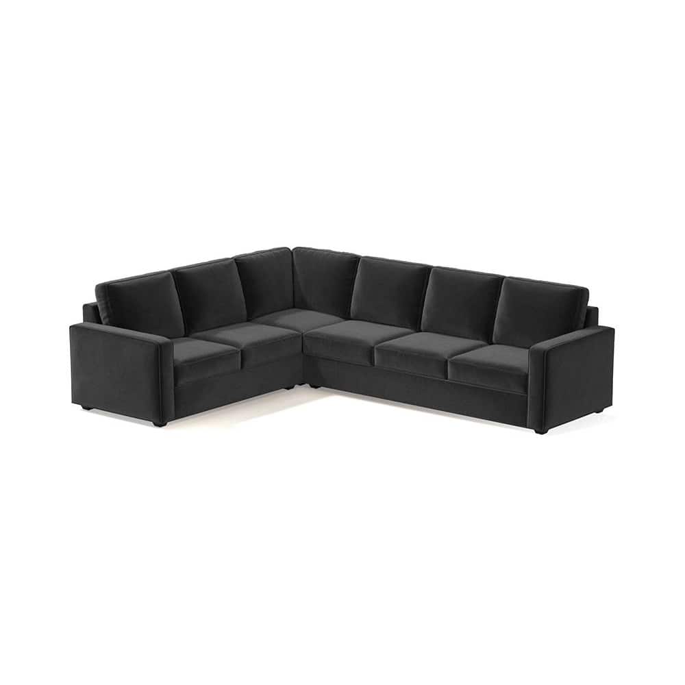 Apollo Corner Sofa (Seating Capacity : Left Aligned 2 Seater + Right Aligned 3 Seater + Corner, Colour : Pebble Grey, Cushion Type : Hard, Back Height : High Back)