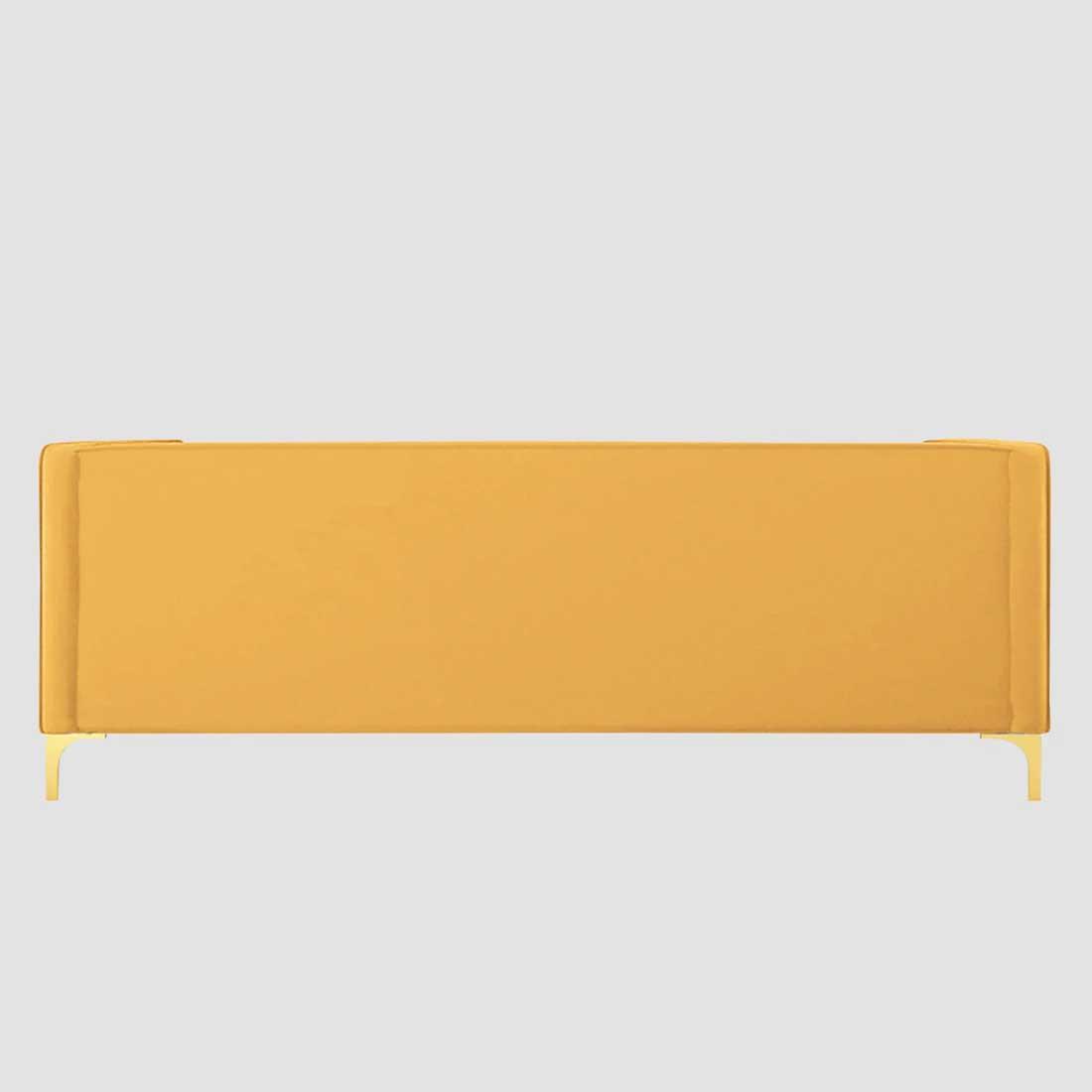 Tuxedo Fabric Sofa (Yellow)