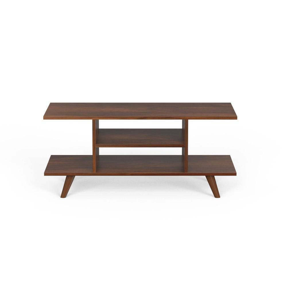 Anatdol Standard Engineered Wood Coffee Center Sofa Tea/Teapoy Console Table For Sofa Set Living Room Home Hall (Brown Maple)