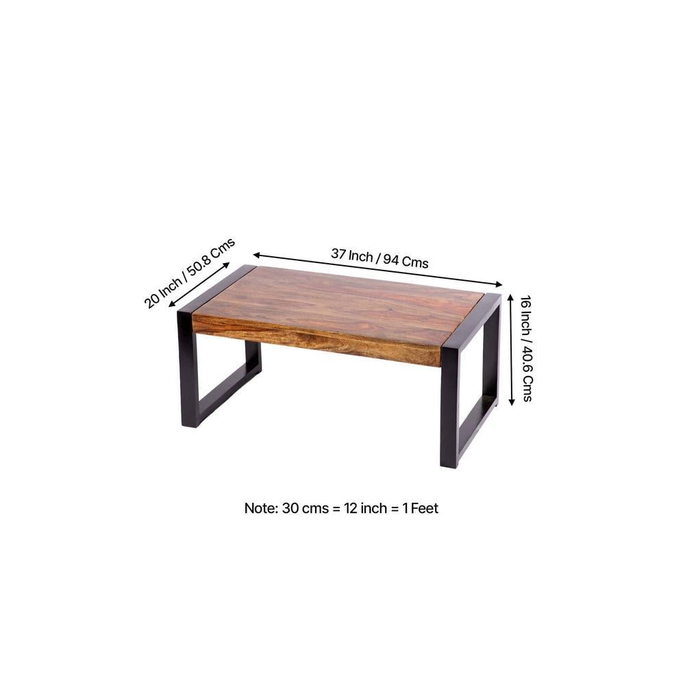 Hamstreet Sheesham Wood Coffee Table In Teak Finish