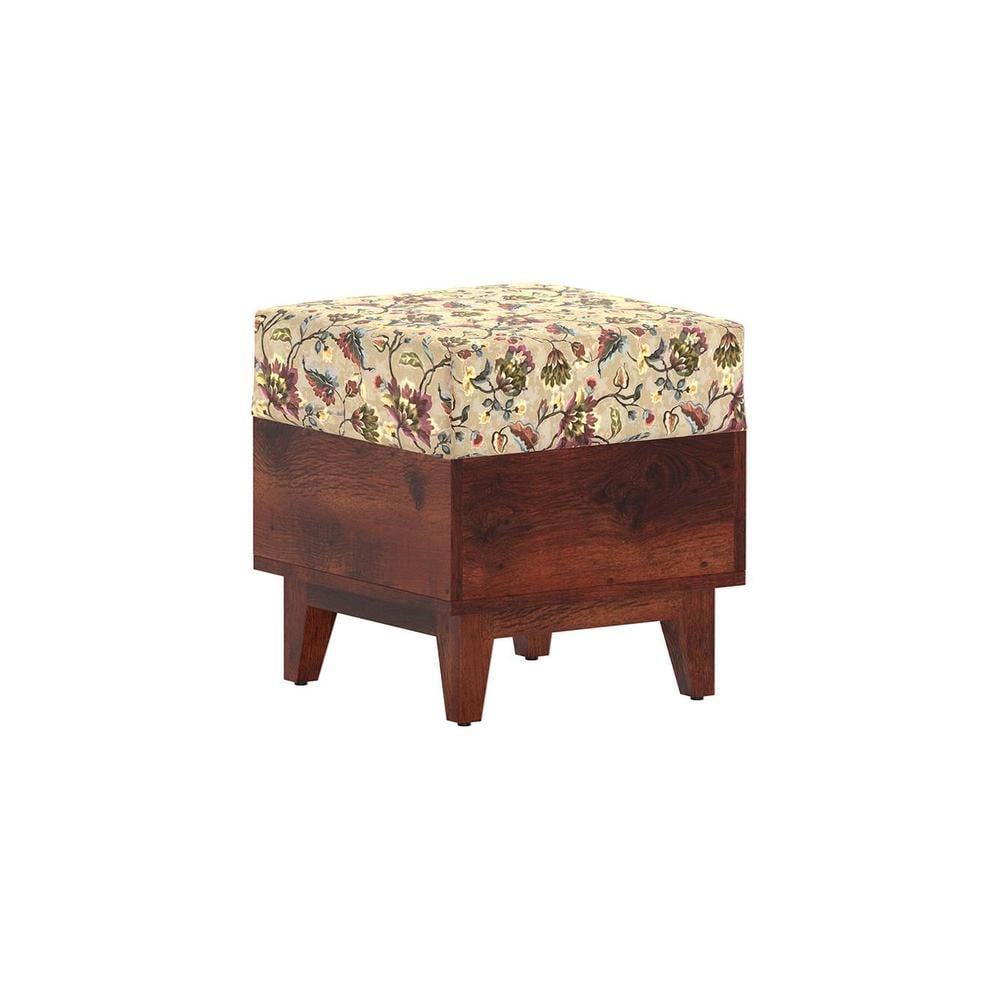 Olive Solid Wood  Ottomon in  Multicolor Colour