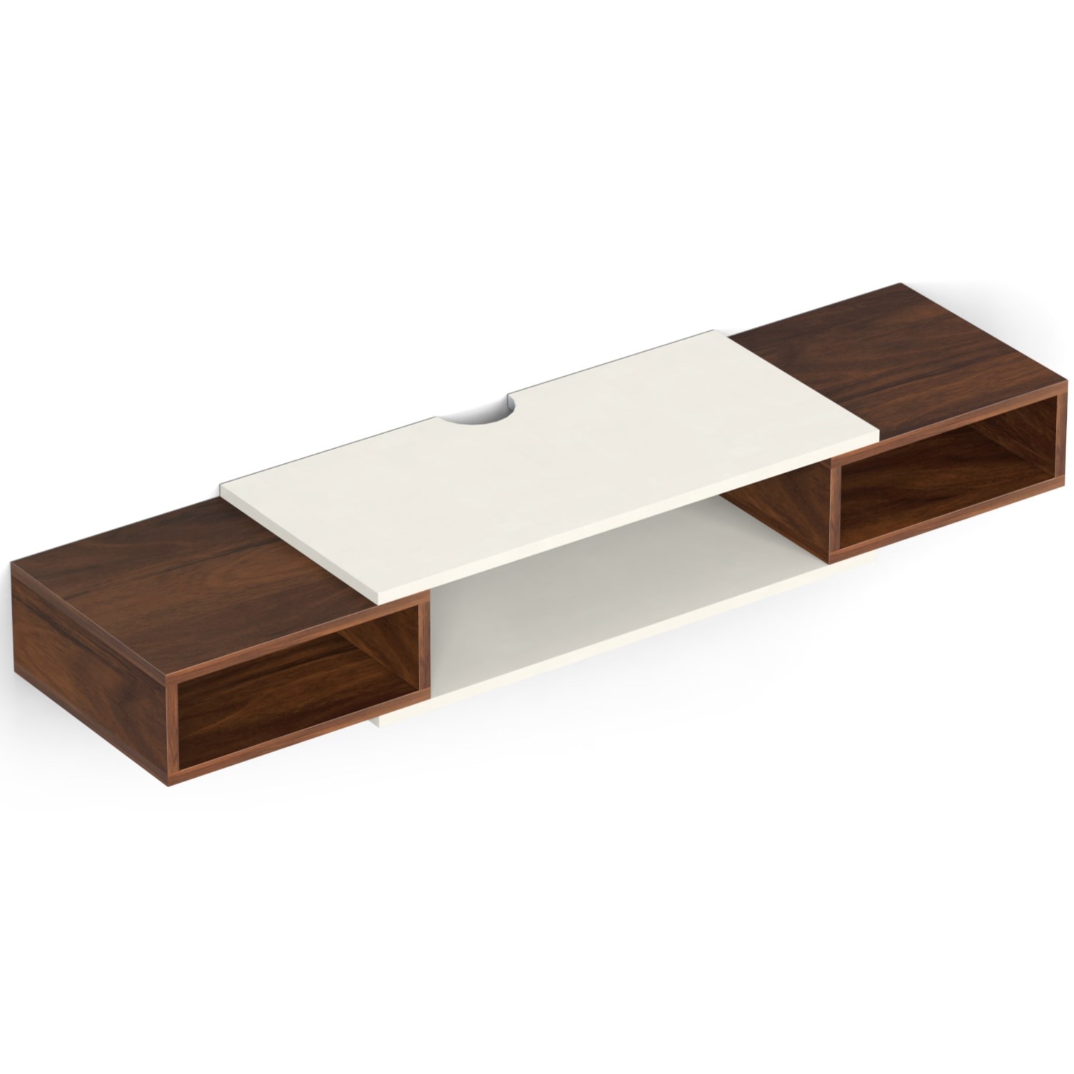 Toska Engineering Wood Wall Mount TV Entertainment Unit Set Top