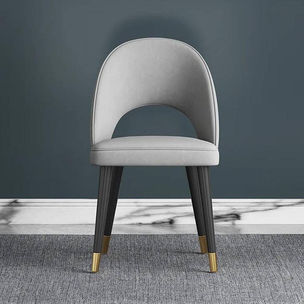 Rexo Solid Wood Accent Chair in Grey Colour