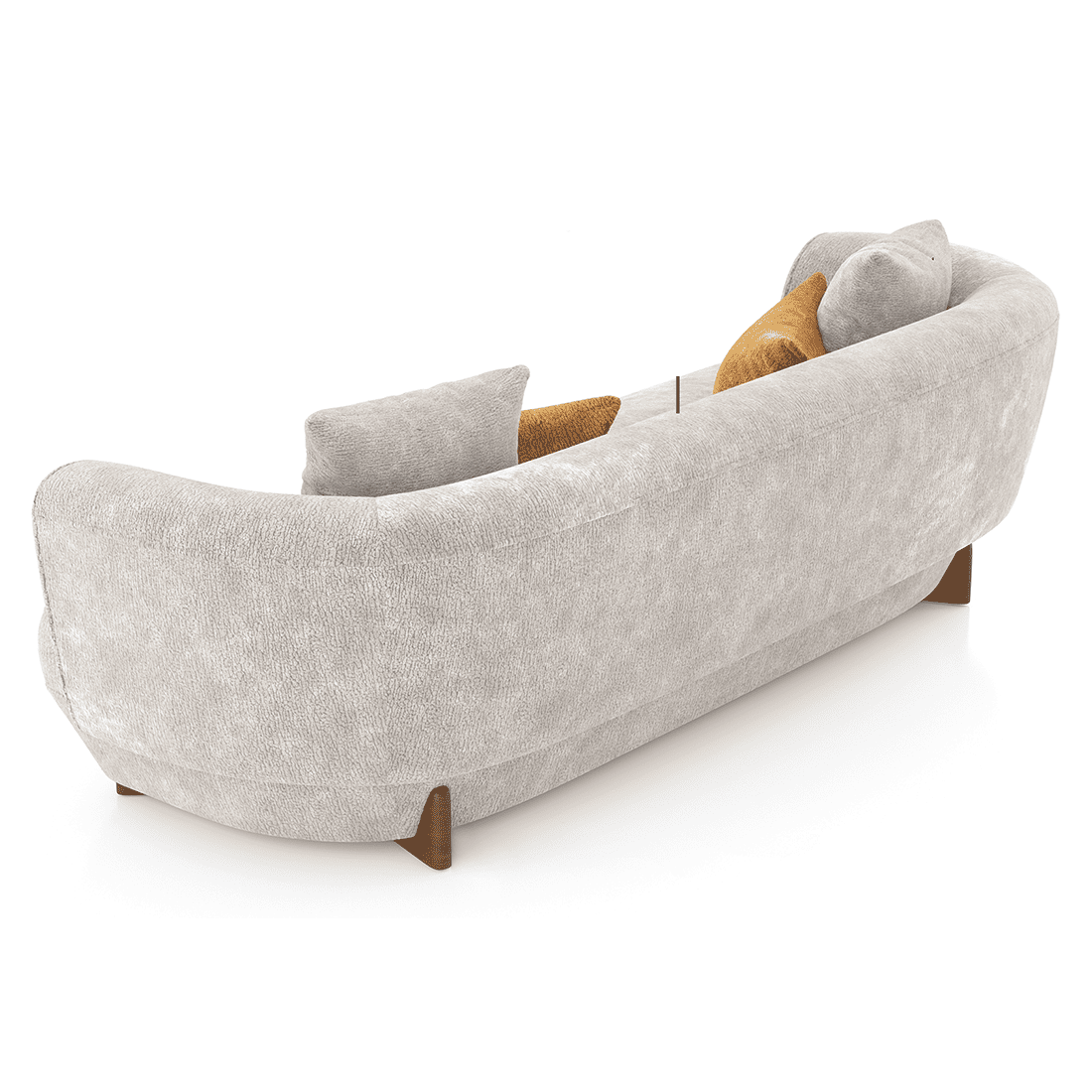 Brie 3 Seater Fabric Sofa In Turtledove Beige