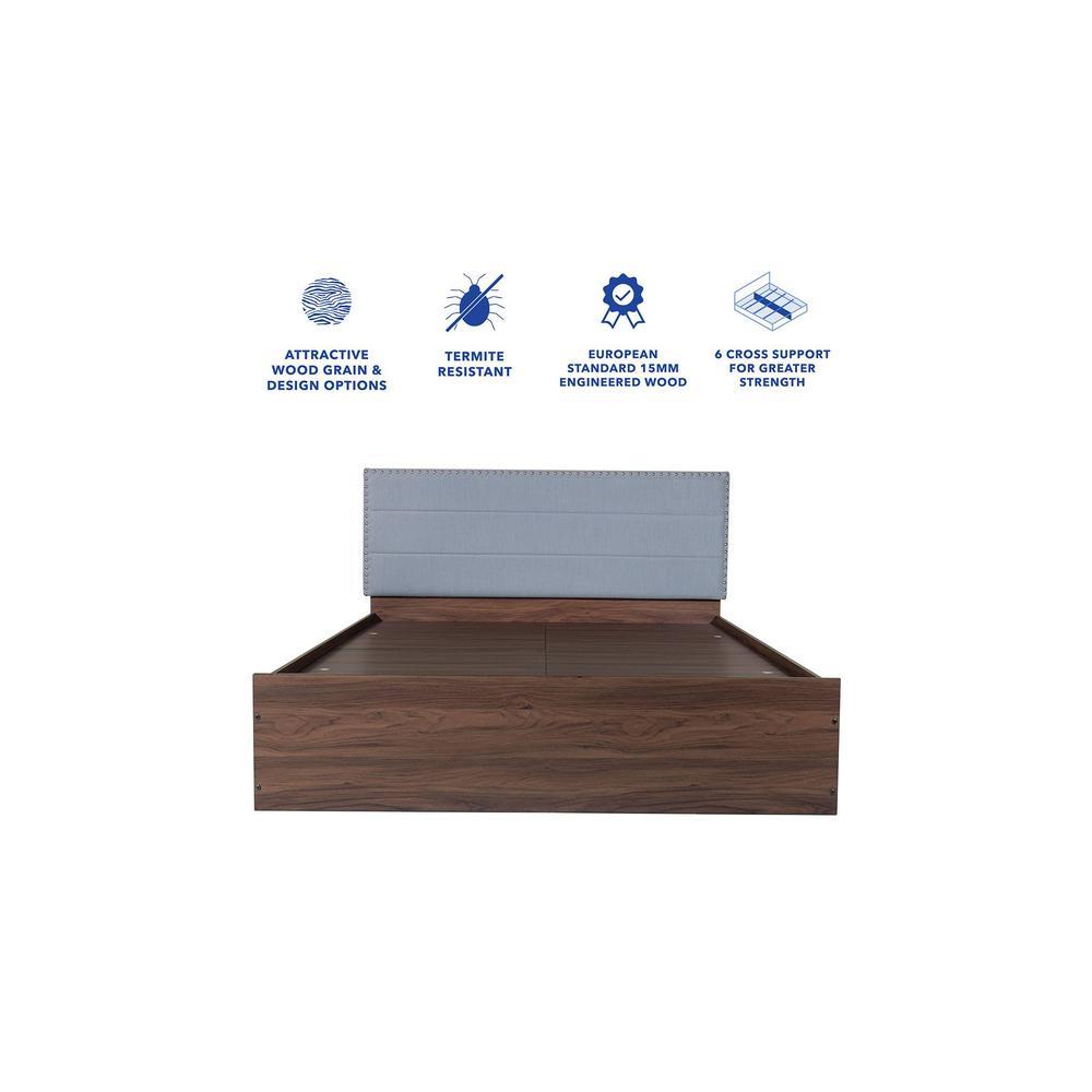 Samadhi Bed With Premium Leatherette Fabric And Box Storage Queen Bed