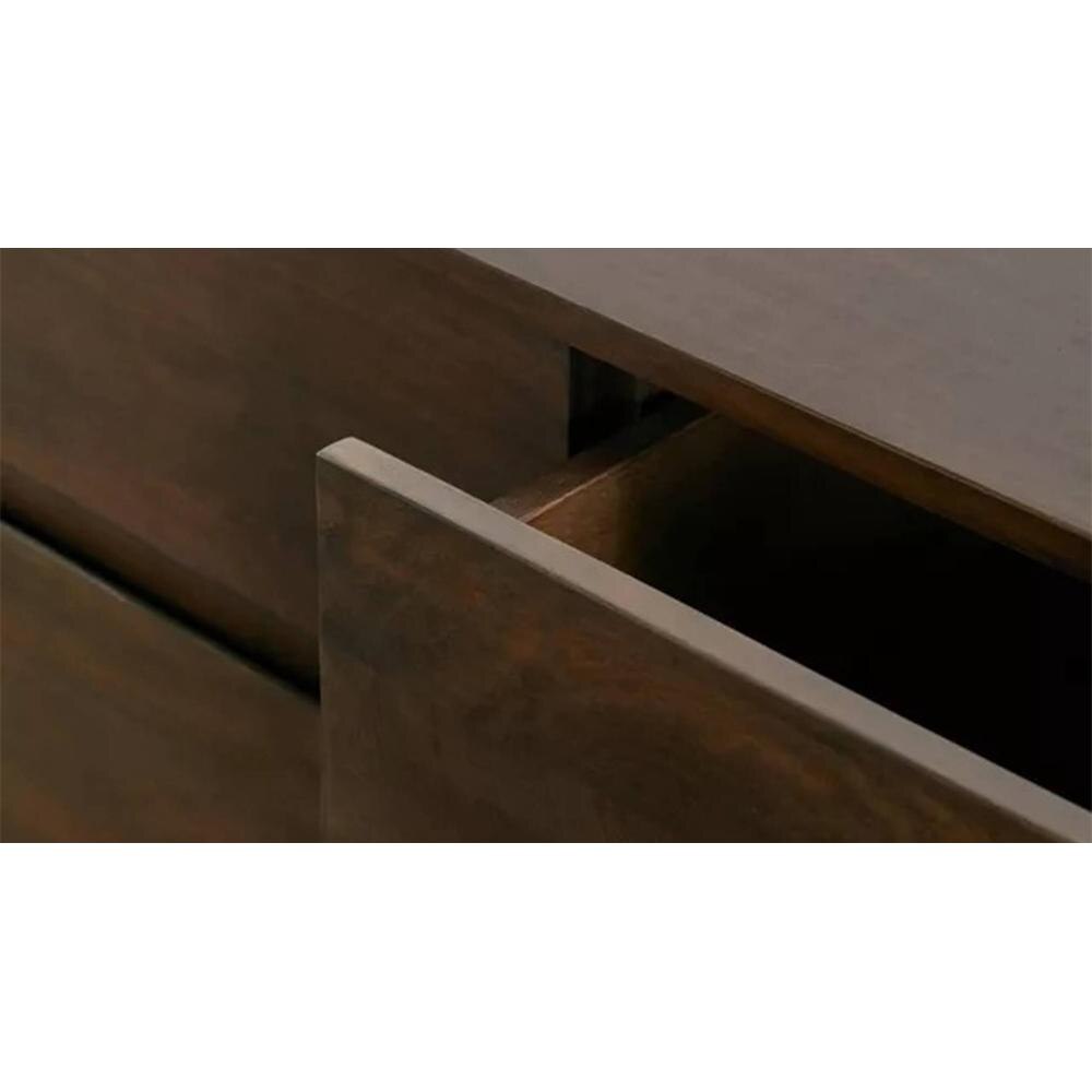 Mahe Mango Wood Chest Of Drawers In Provincial Teak Finish