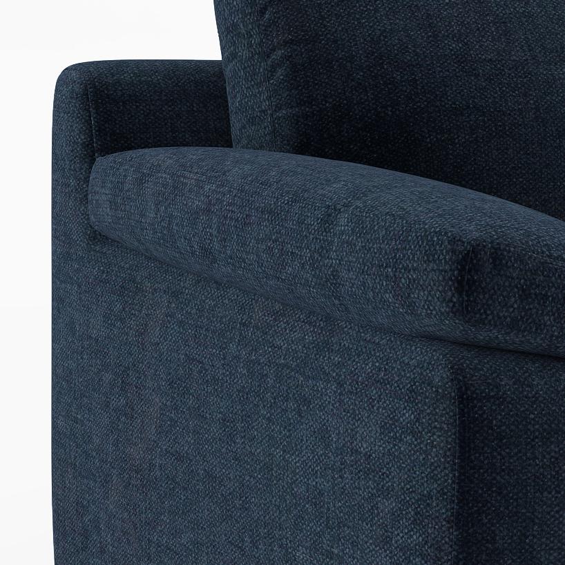 Esquel Premium 3 Seater Fabric Sofa in Cobalt Colour