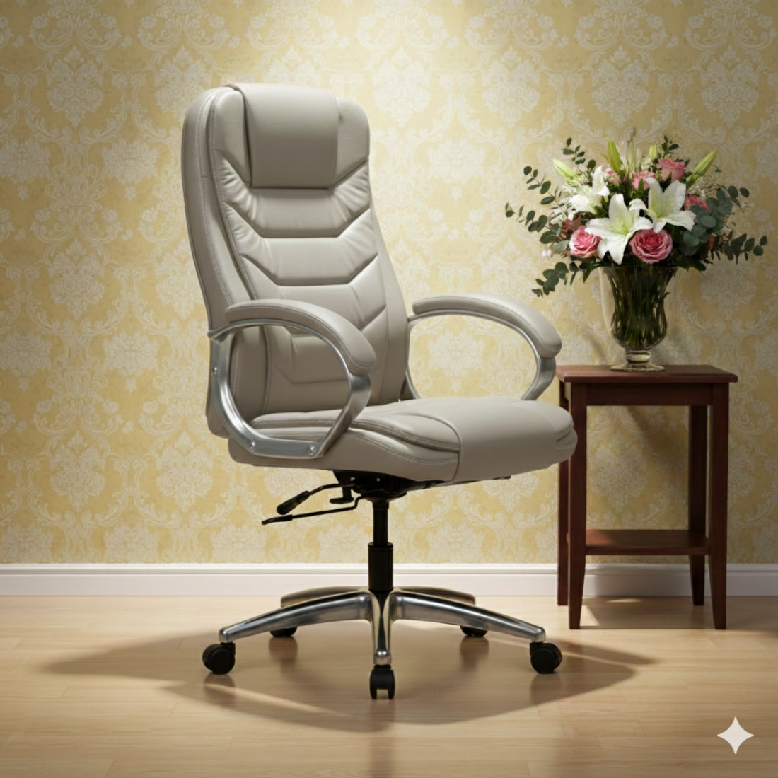 Smart Executive Chair In Grey Colour
