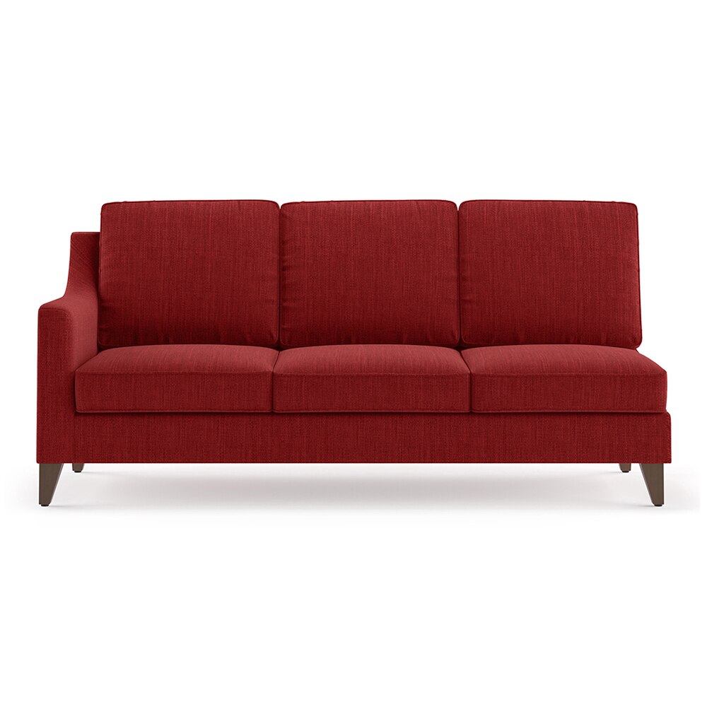 Abbey Sectional Sofa (Colour : Salsa Red, Cushion : Hard, Seater : Right Aligned 3 Seater + Right Aligned Chaise)