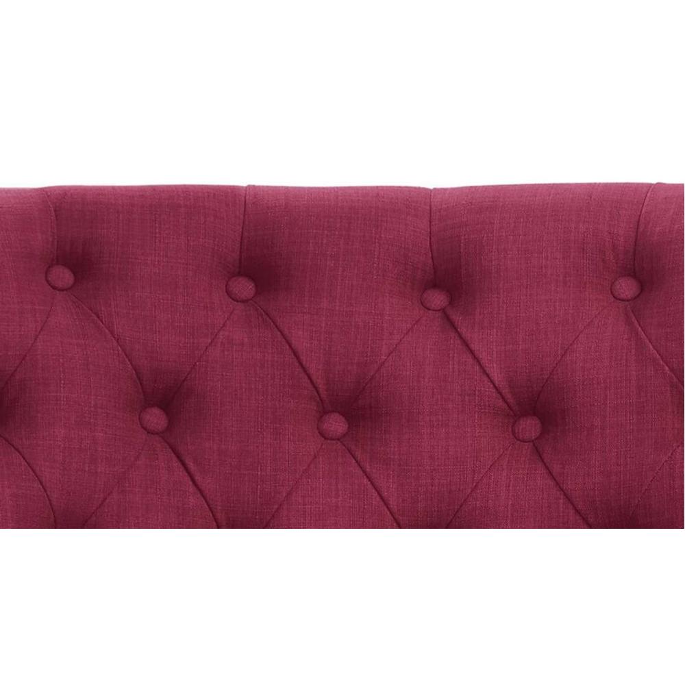 Brogen Accent Chair in Maroon Colour