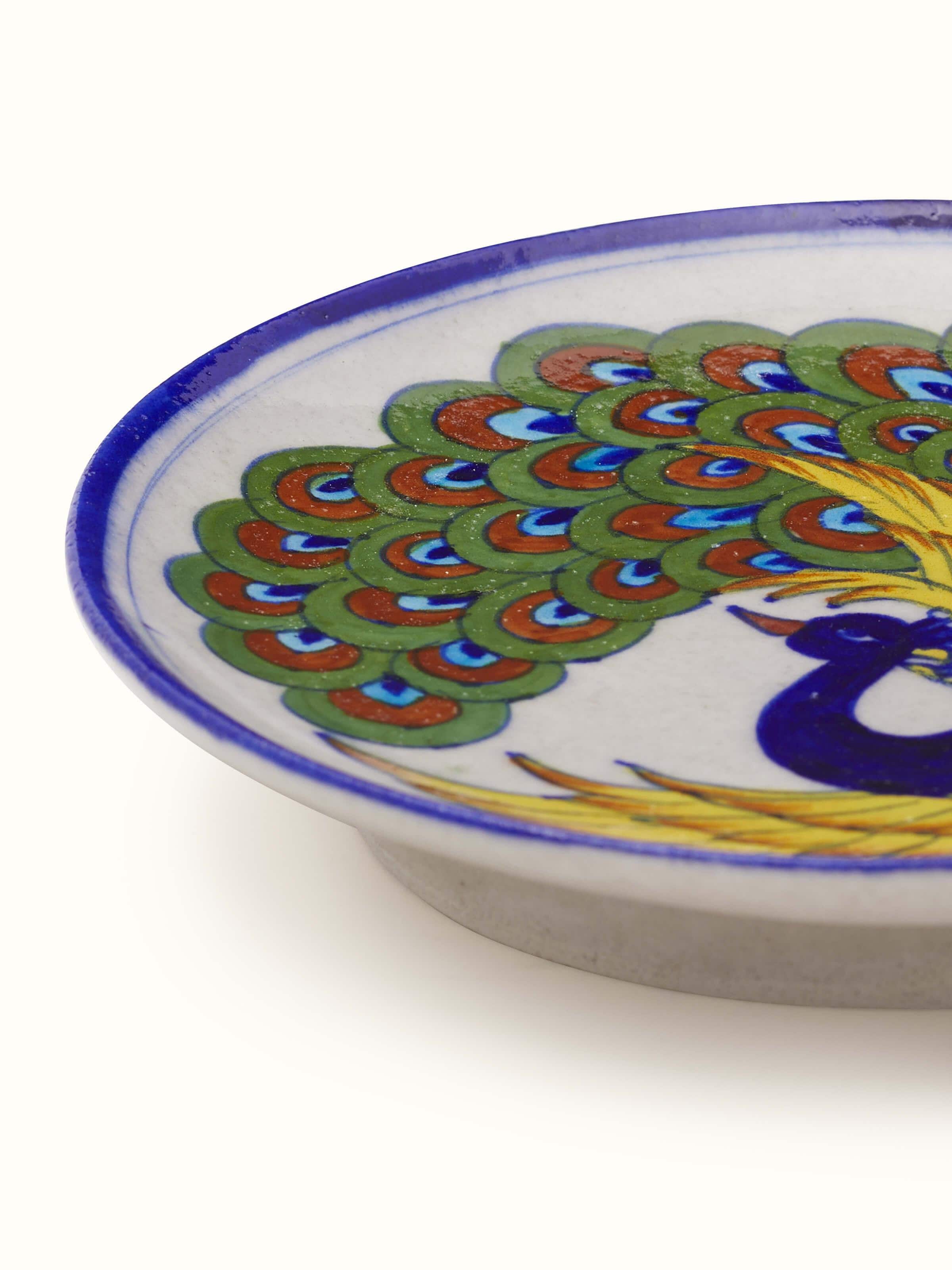 Blue Pottery Ceramic Decorative Plate