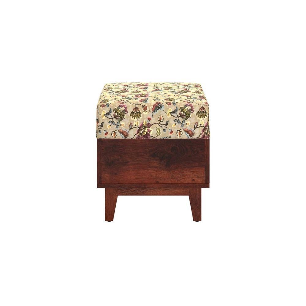 Olive Solid Wood  Ottomon in  Multicolor Colour