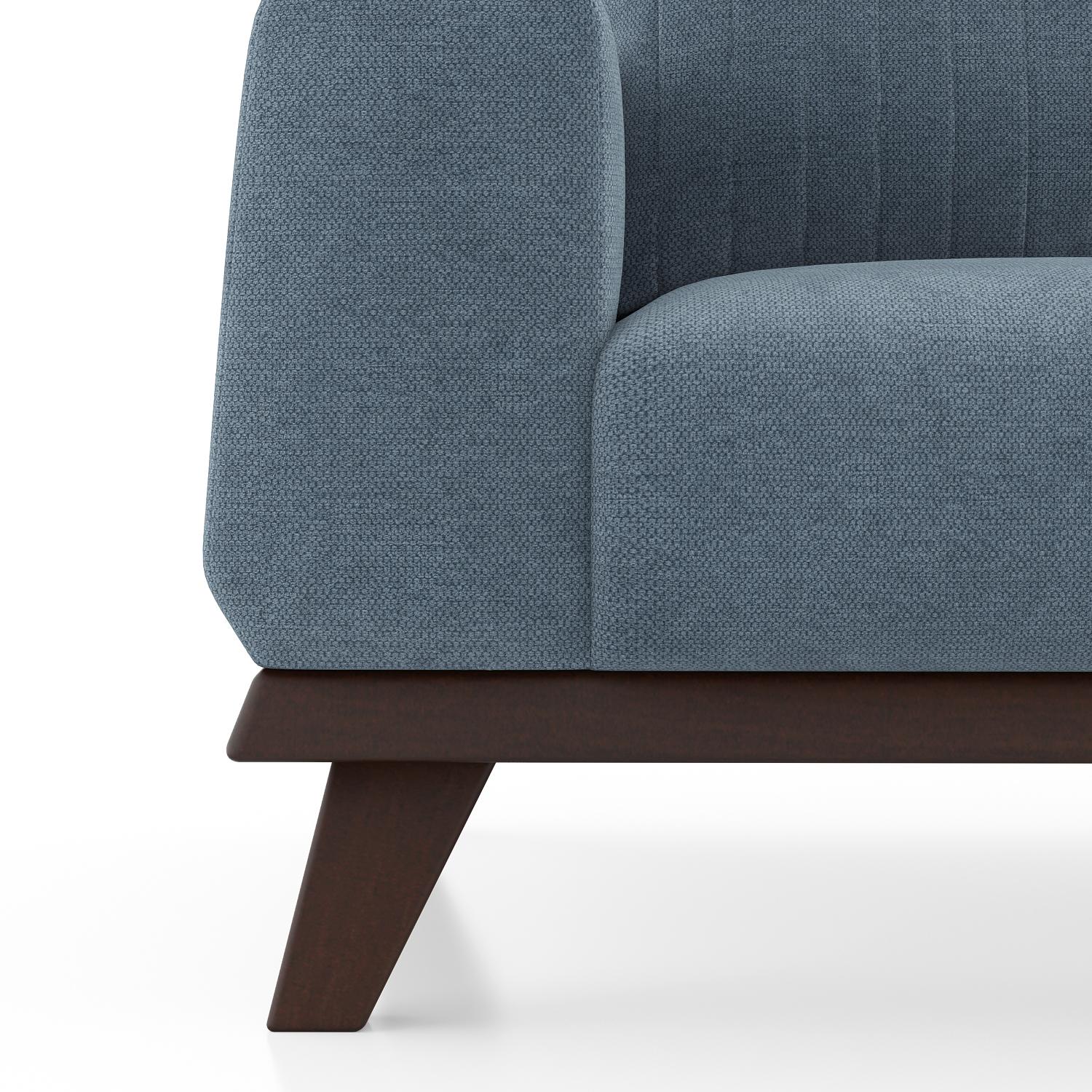 Granada Essential 3 Seater Fabric Sofa In Ocean Weave