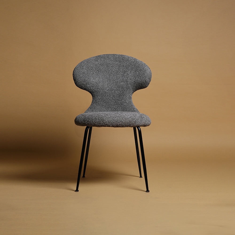Azure Fabric Dining Chair in Grey Colour - Living Shape
