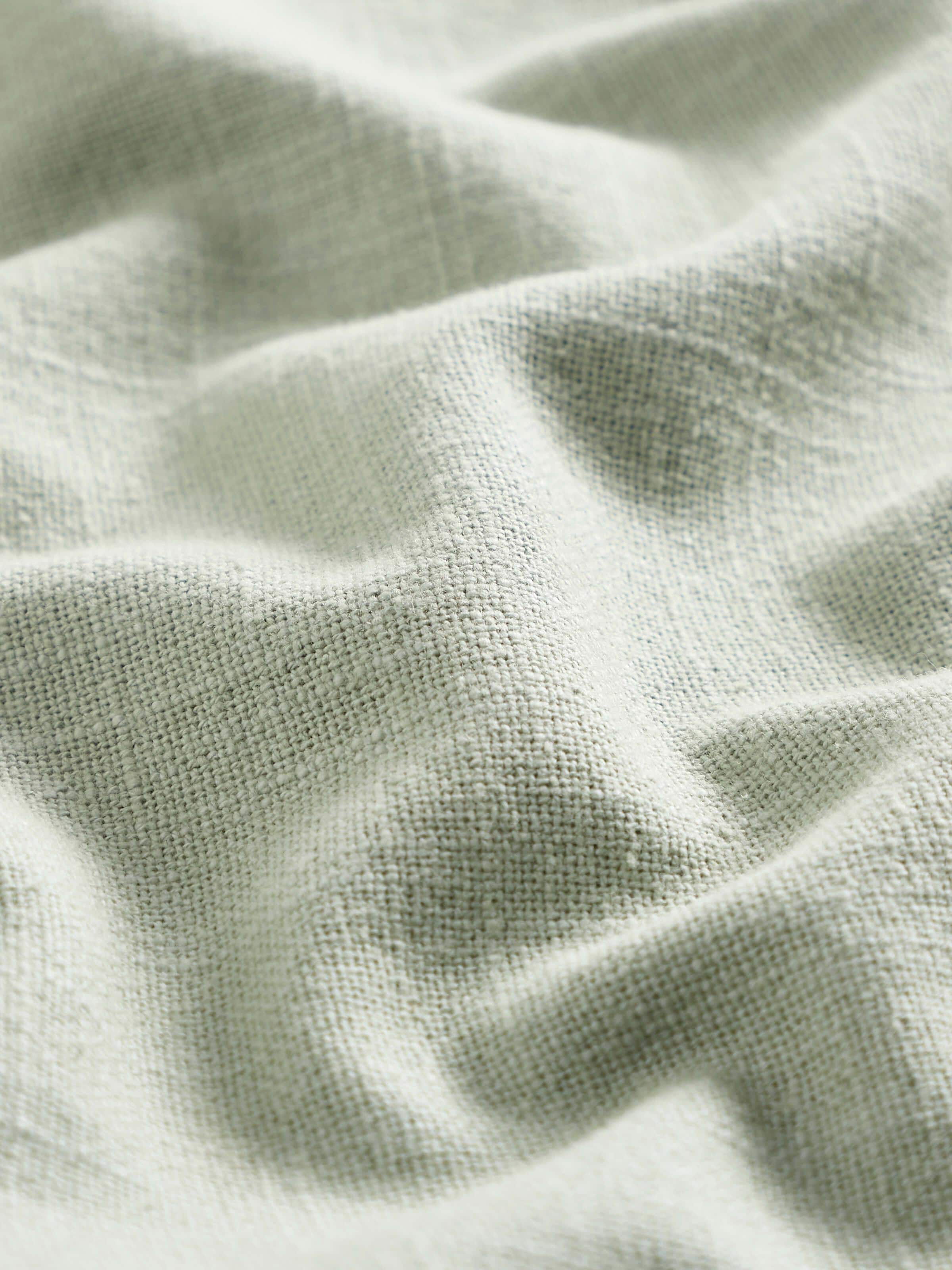 Nityam Light Green Cotton Slub Embroidered Table Cloth