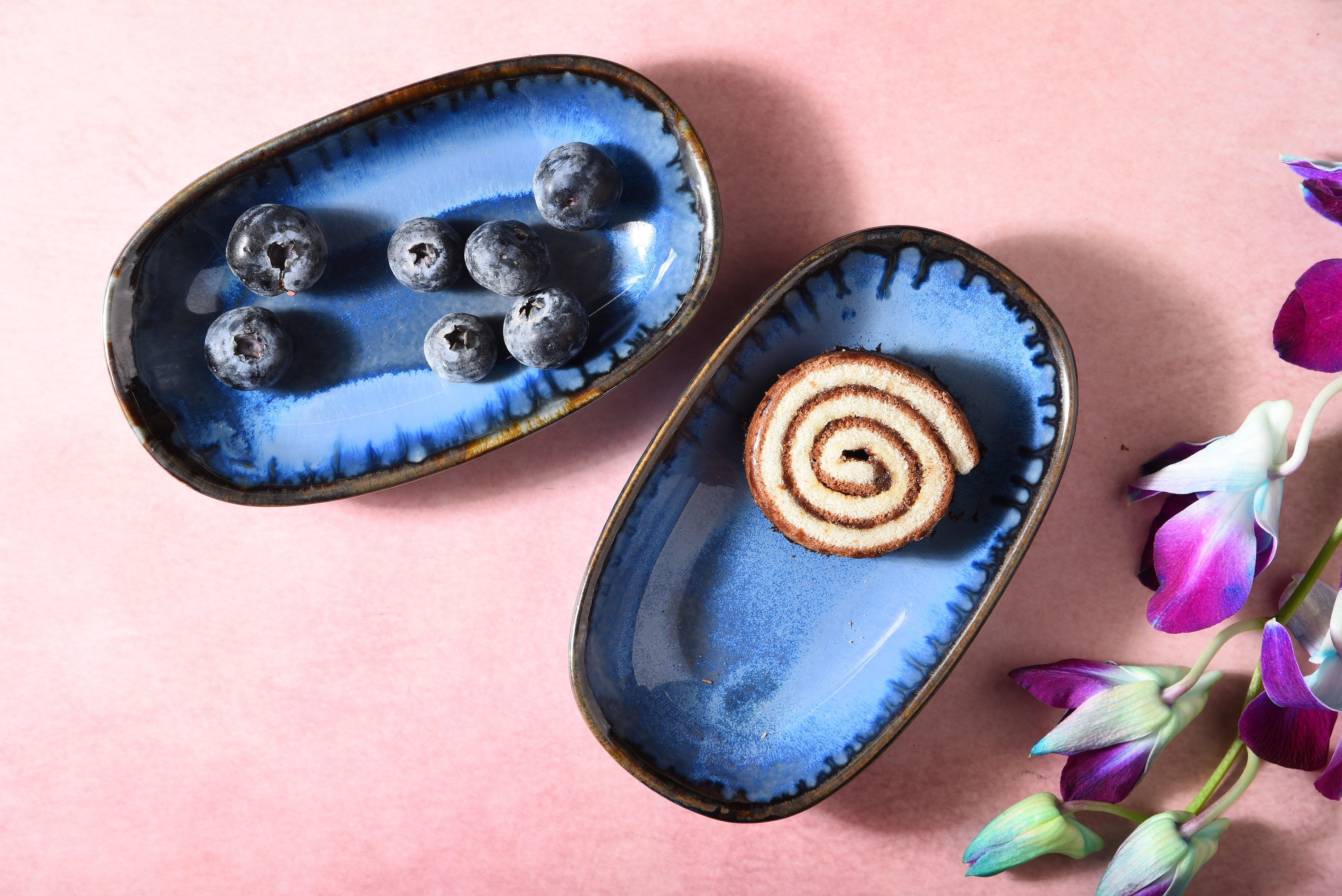 Blue Rustica Handcrafted Snack Plate Set - Simply Soho
