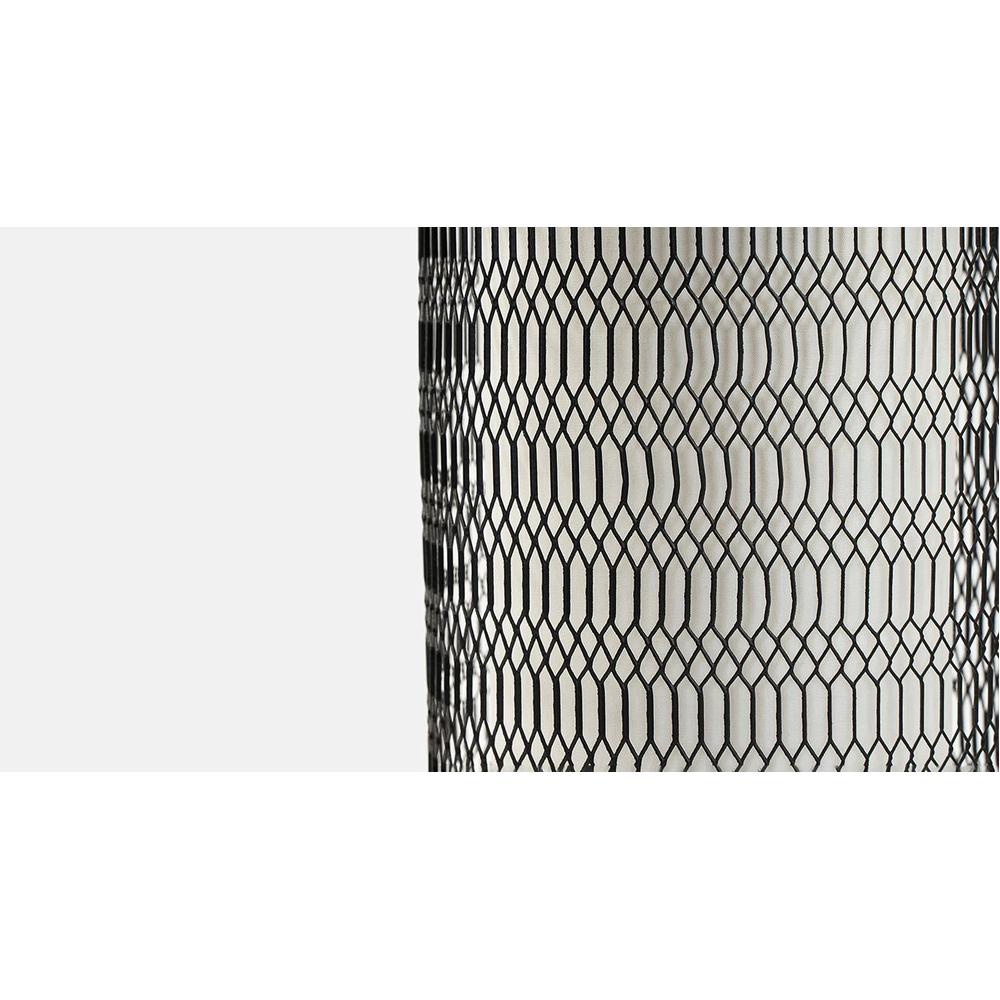 Romy Black Table Lamp With Black Iron Base