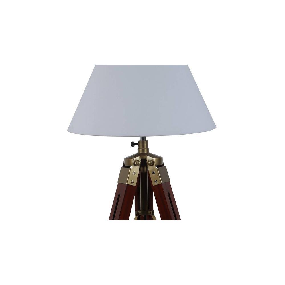 Alwyn White Cotton Shade Table Lamp