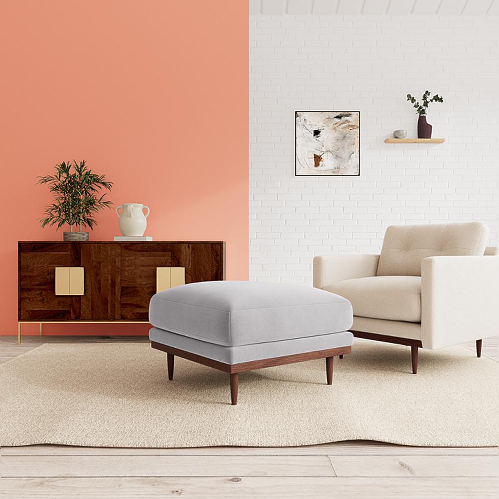 Klee Ottoman Color in Grey - Home Lifestylez