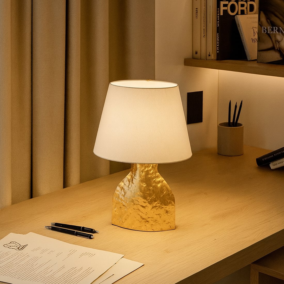 Zeth Handcrafted  Table Lamp