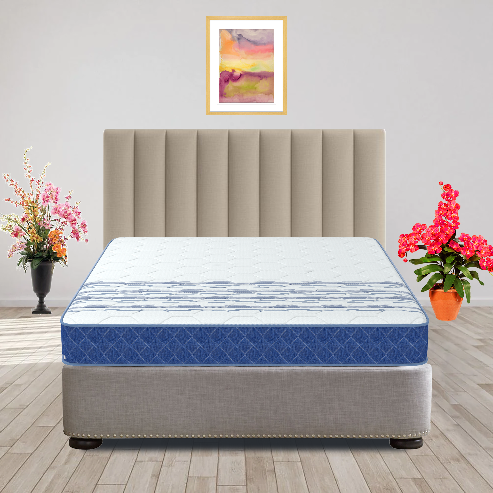 Marvel DualOrthopedic With Rebotech Technology 6 Inch Single Size Bonded Foam Mattress (81X35 Inches) , All Side Quilted, Dual Comfort Mattress - Coirfit