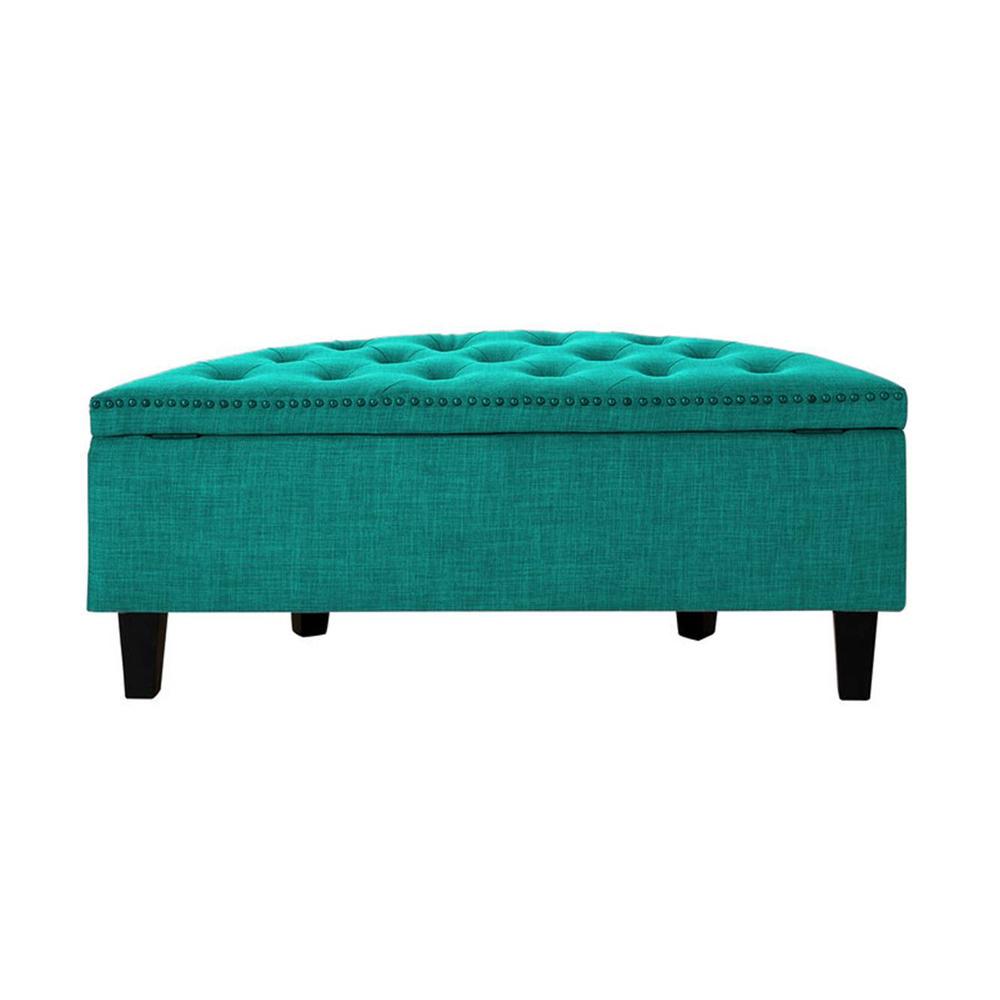 Replon 2 Ottoman with Storage Color in Tourquise