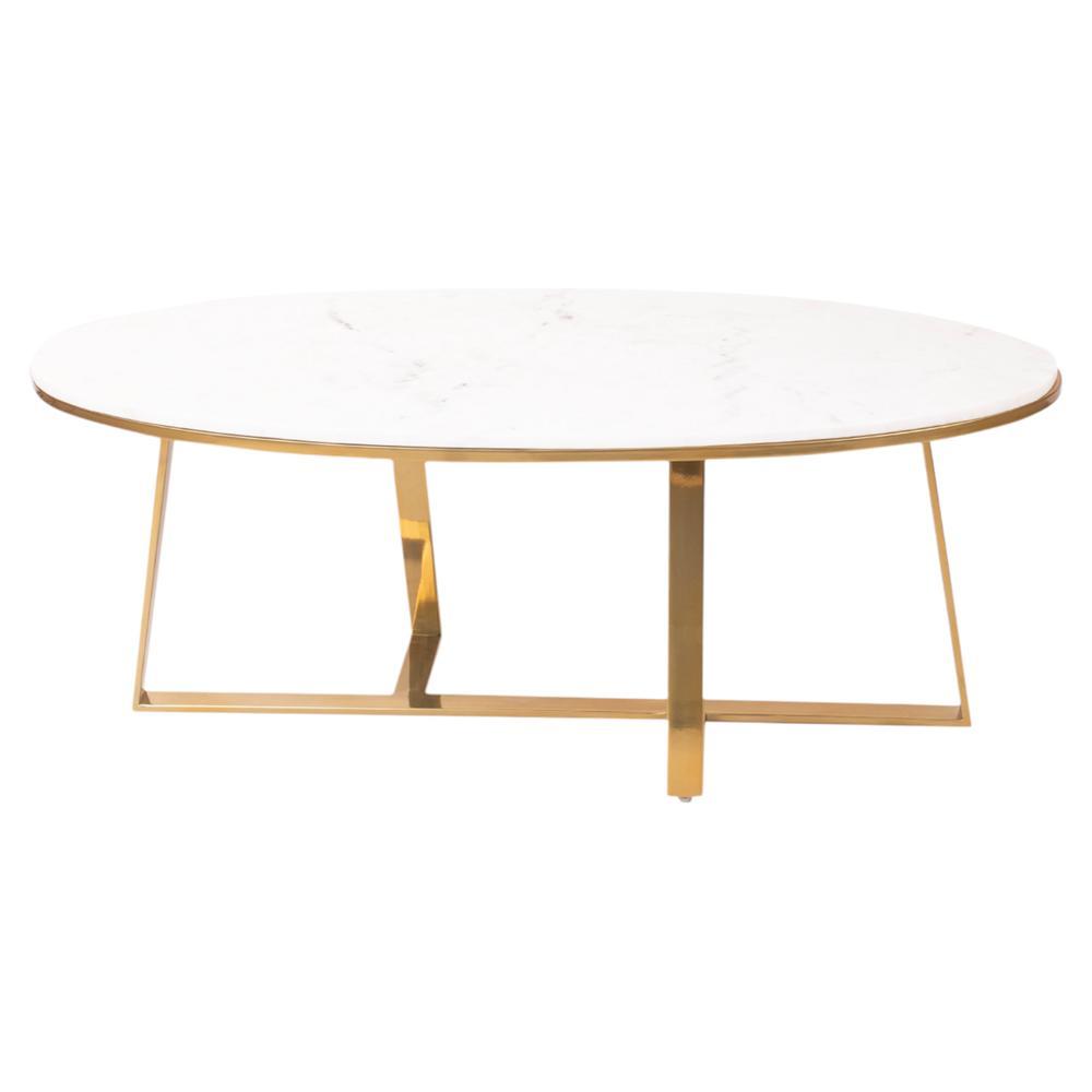 Griffin Coffee Table In Mirror Gold Finish