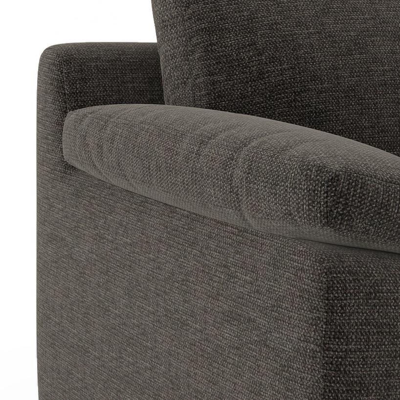 Esquel Premium 2 Seater Fabric Sofa in Smoke Grey Colour