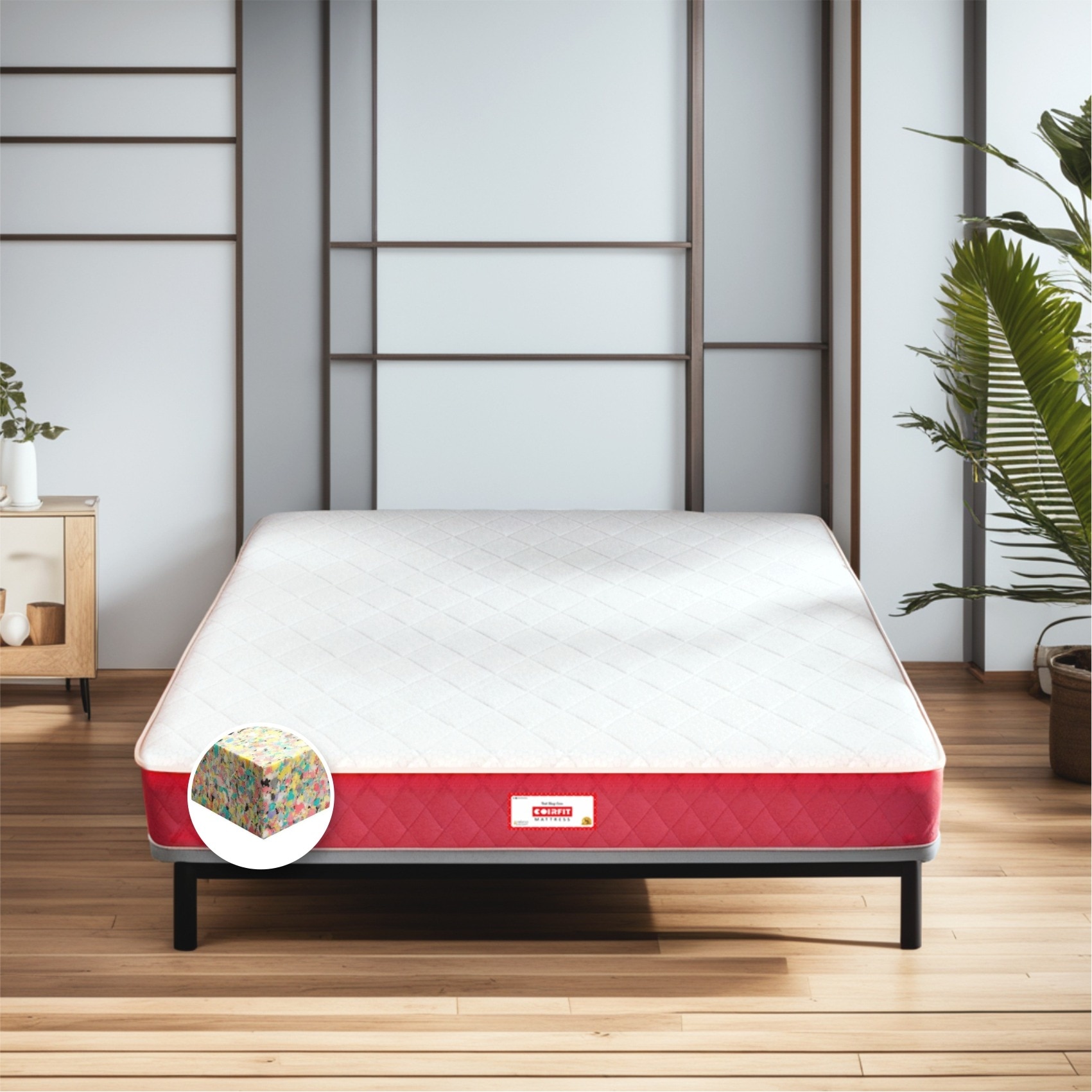 Bone Zone with Rebotech Tech  Mattress (72 x 66 in, 8 Inches) - Coirfit